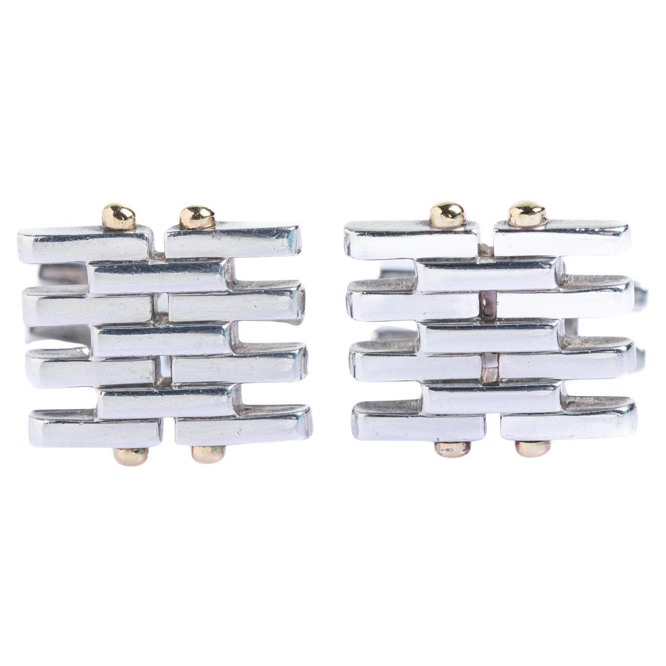 Tiffany
Co. d
epoca. Gemelli in argento sterling e oro 18 carati