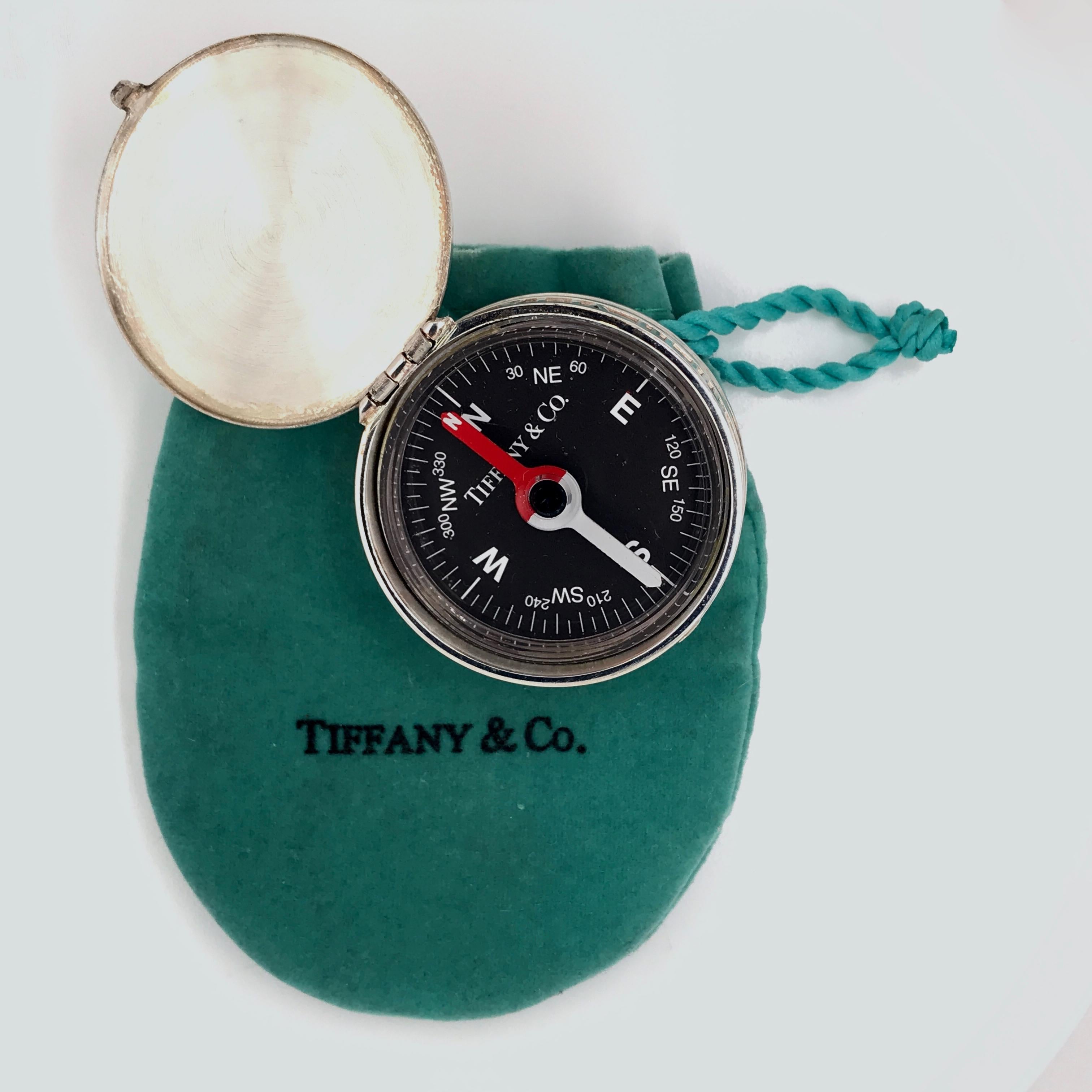 Vintage Tiffany & Co. Sterling Silver Atlas Compass 4