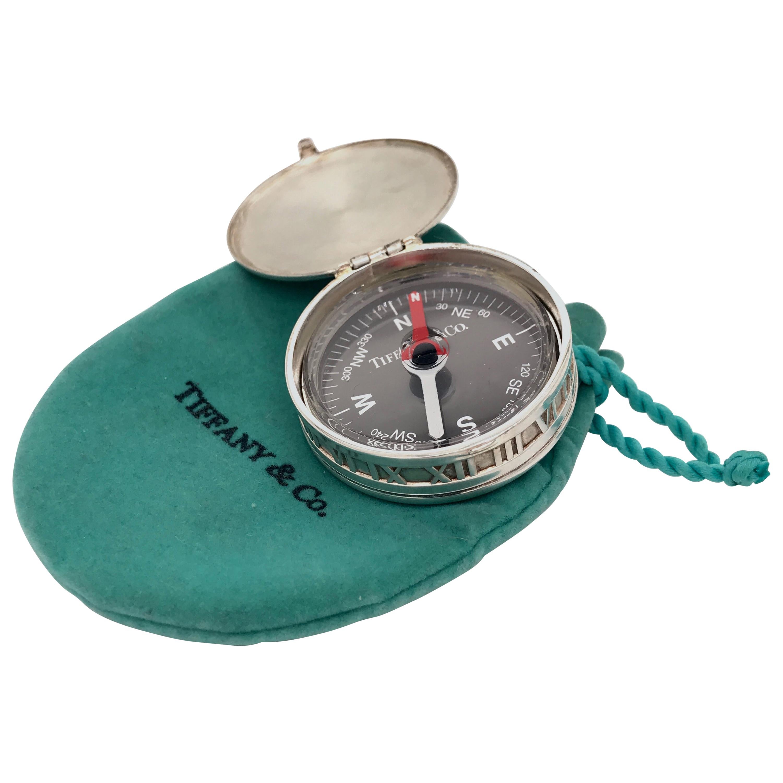 Vintage Tiffany & Co. Sterling Silver Atlas Compass