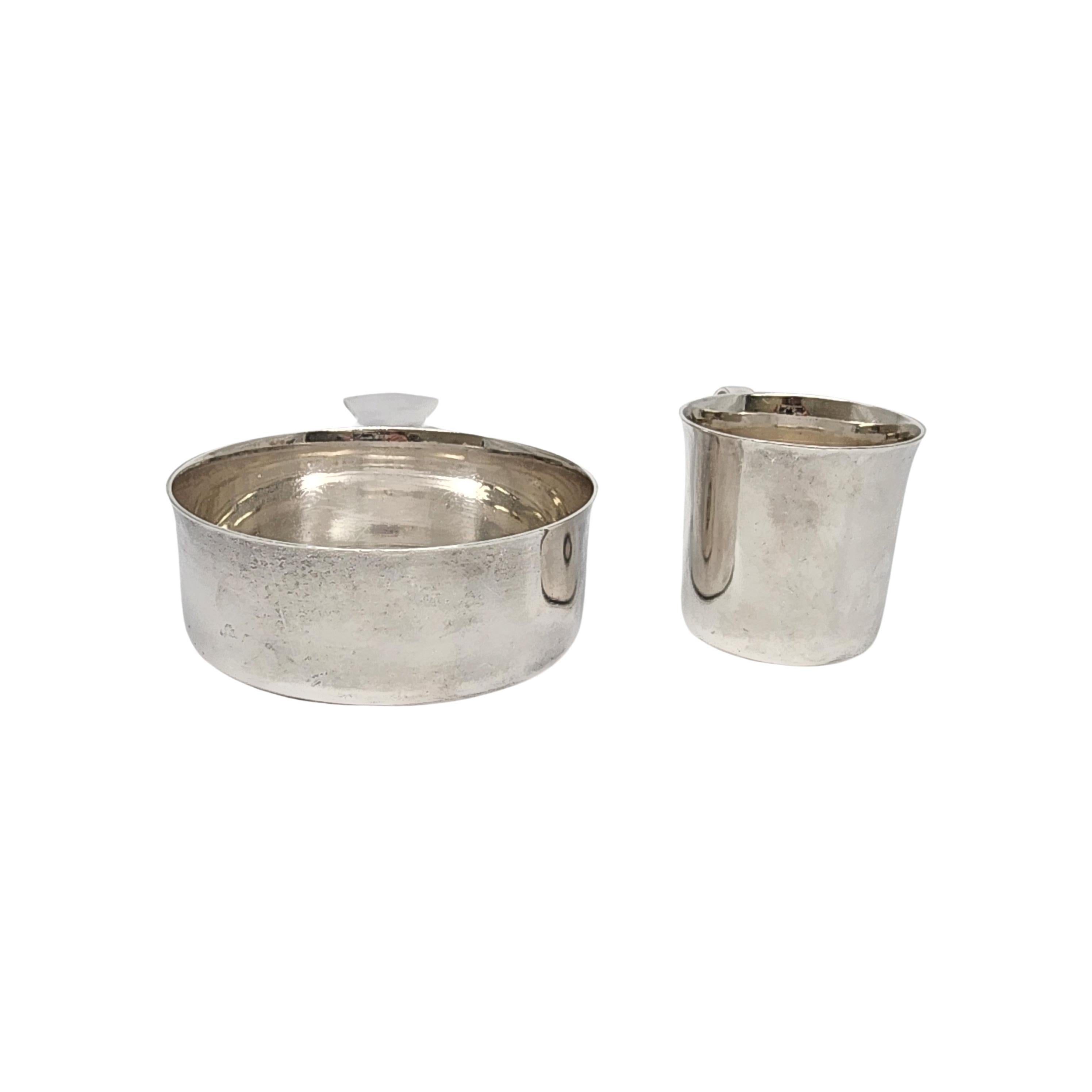Vintage Tiffany & Co Sterling Silver Baby Cup and Porringer Bowl #17266 In Good Condition For Sale In Washington Depot, CT
