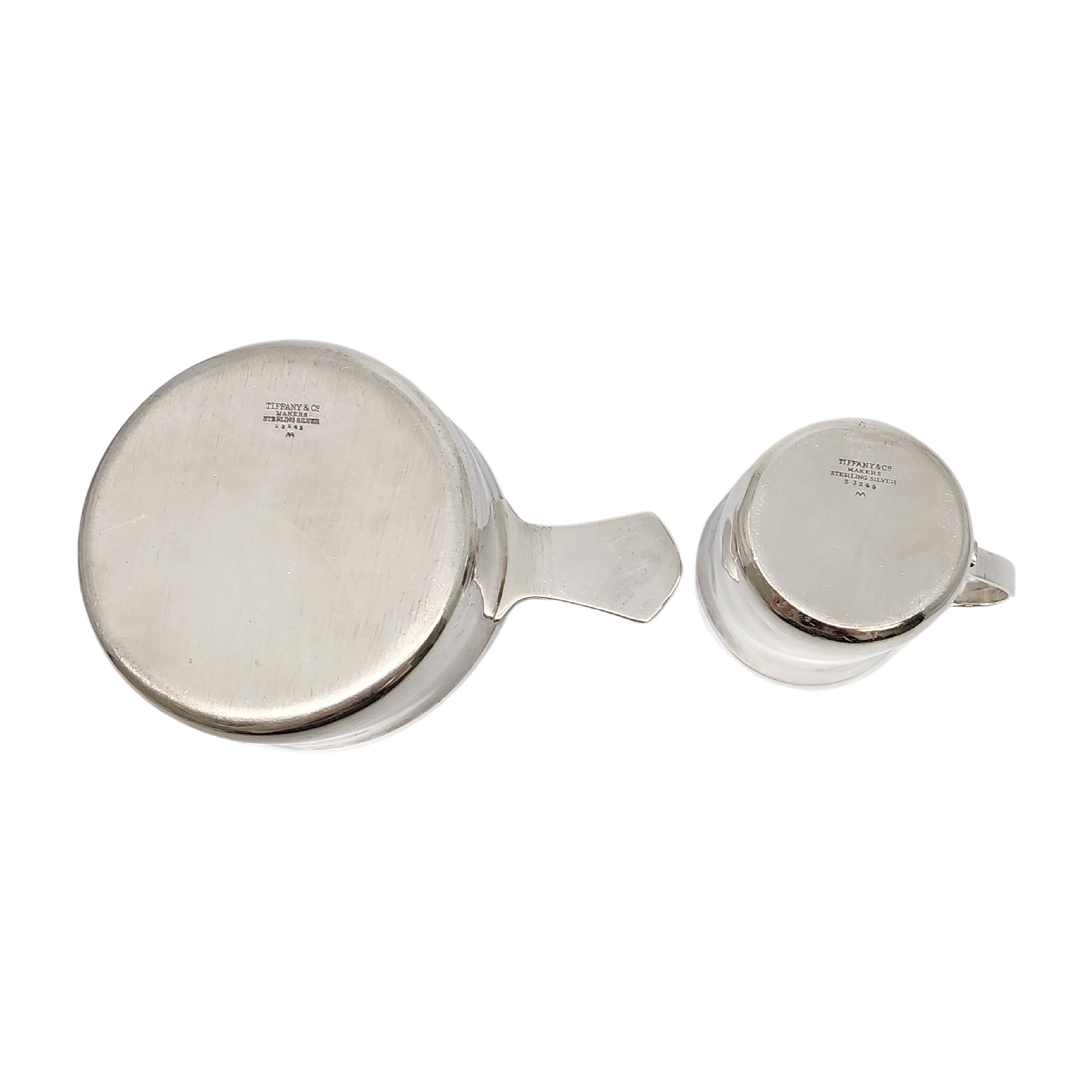 Vintage Tiffany & Co Sterling Silver Baby Cup and Porringer Bowl #17266 1