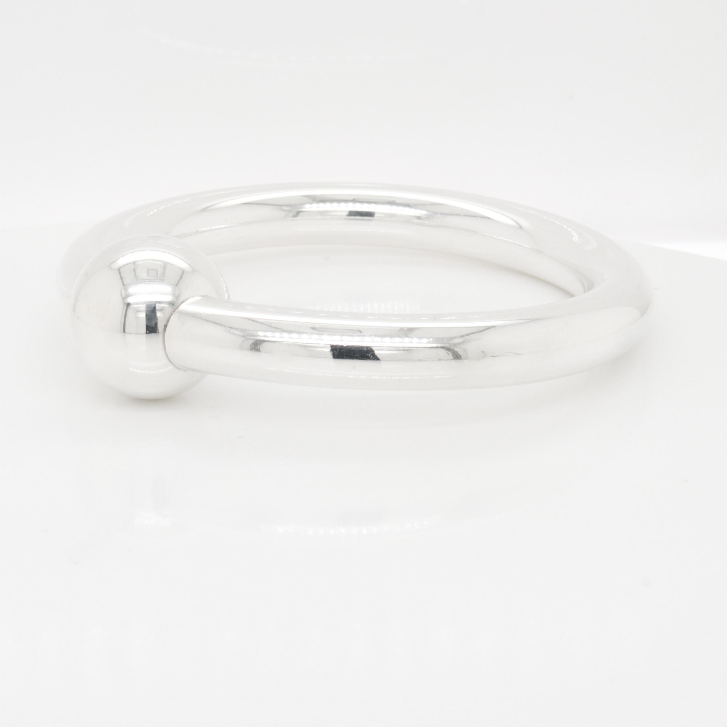 Women's or Men's Vintage Tiffany & Co. Sterling Silver Baby Rattle or Teething Ring For Sale