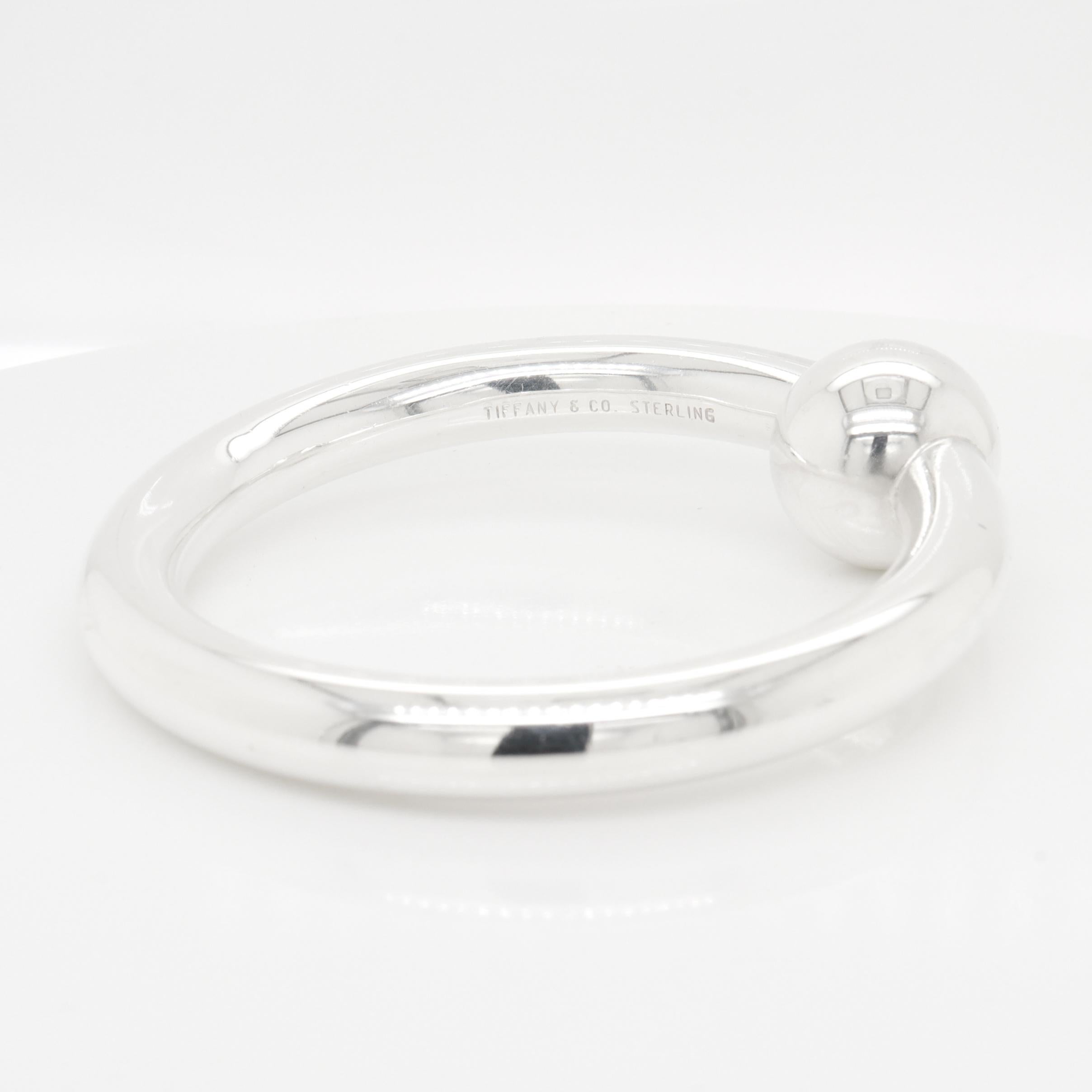 Vintage Tiffany & Co. Sterling Silver Baby Rattle or Teething Ring For Sale 4