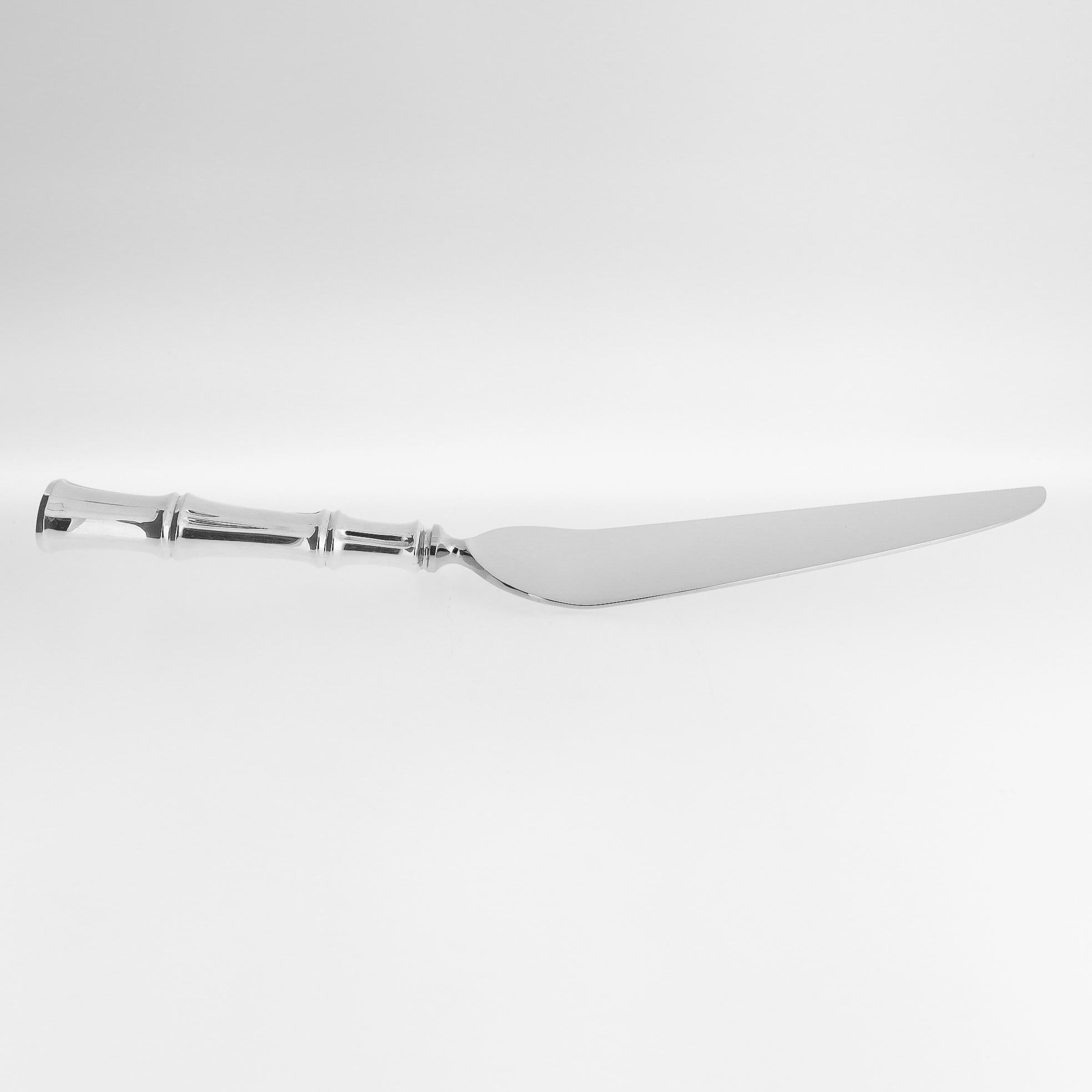 Vintage Tiffany & Co. Sterling Silver Bamboo Pattern Cake or Pie Server 2