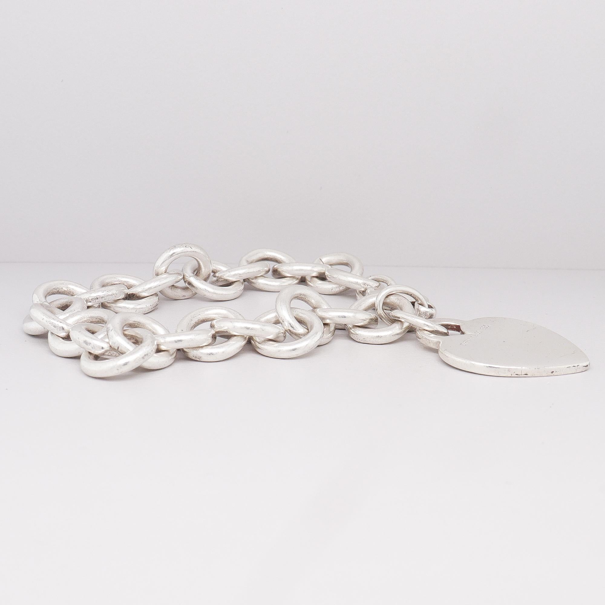 A. Link & Co. d'epoca in argento sterling con etichetta / charm a cuore in vendita 7