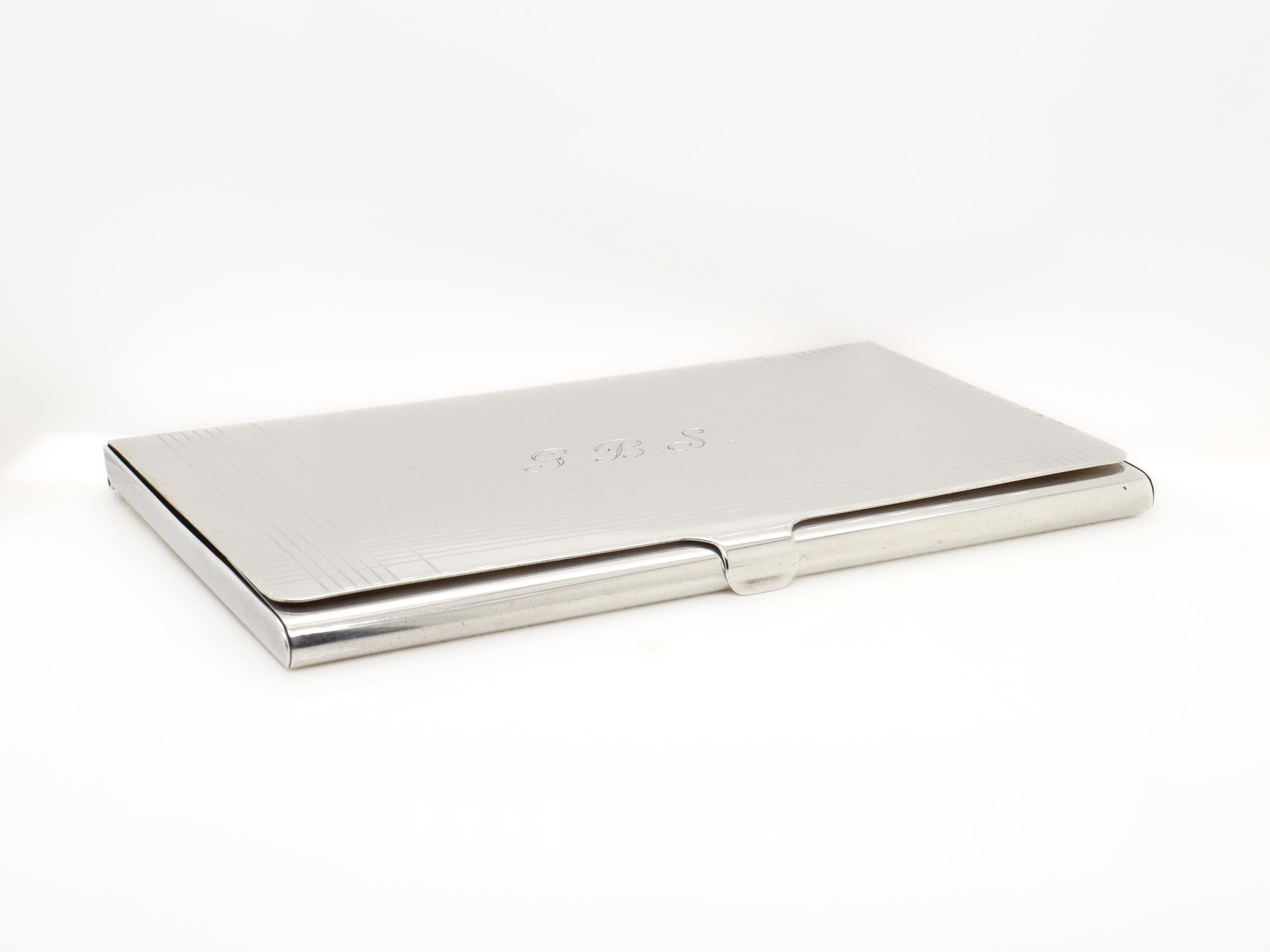 Vintage Tiffany & Co. Sterling Silver Card Case or Business Card Holder For Sale 1