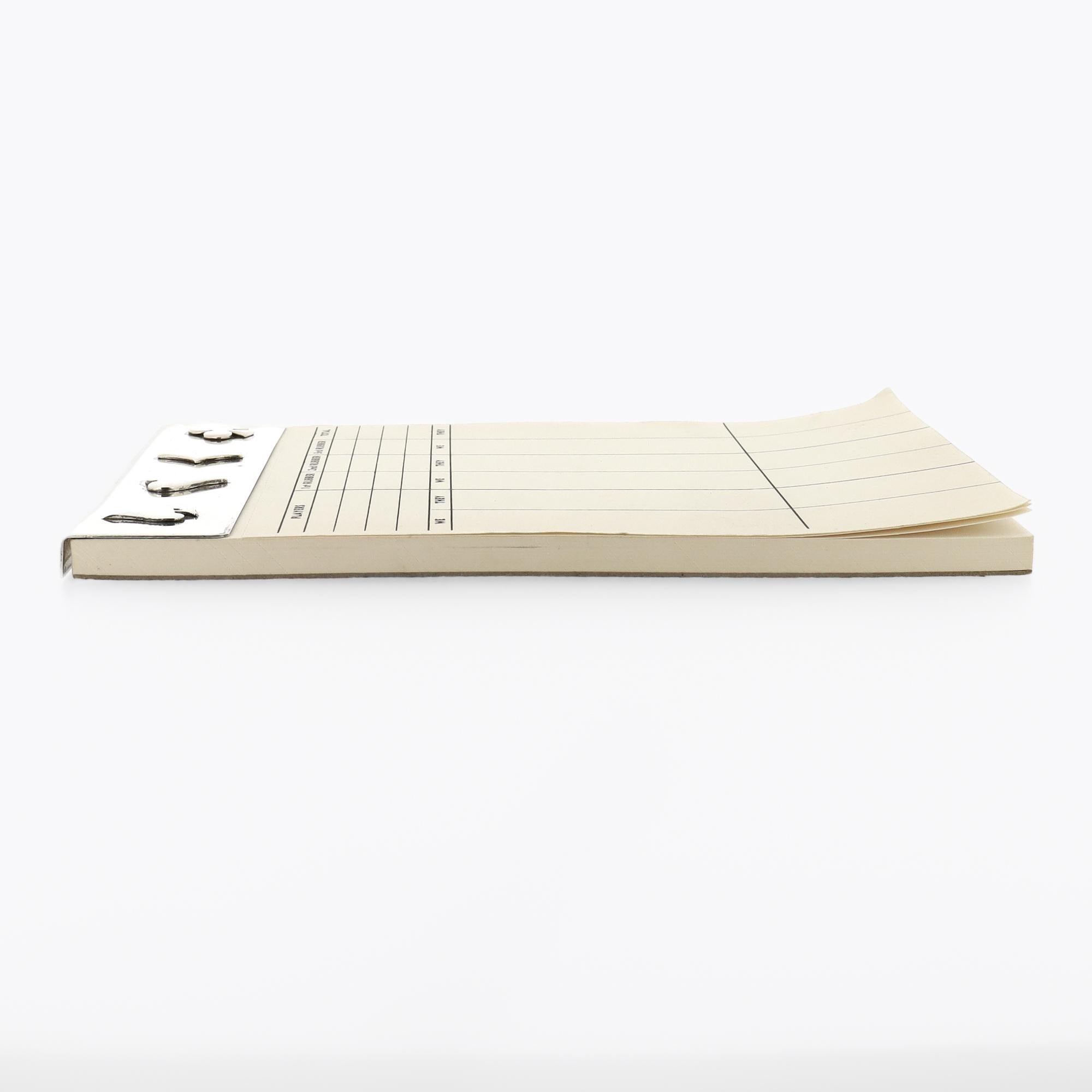 Vintage Tiffany & Co Bloc de notas de plata de ley con pinza para cartas y bloc de notas de bridge en venta 6