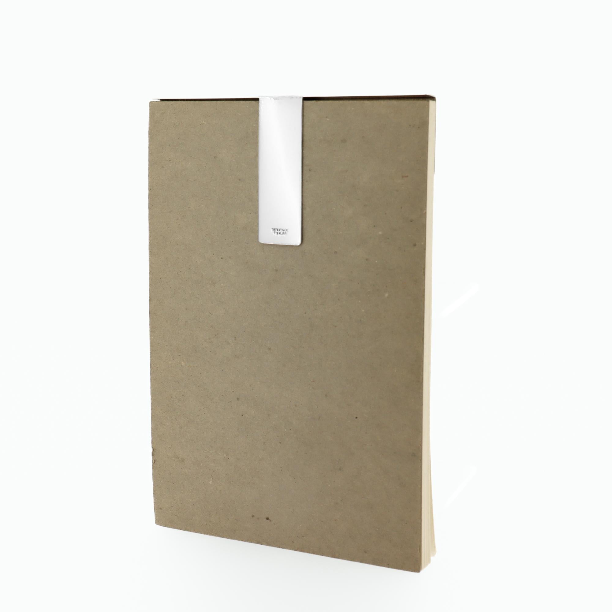 Vintage Tiffany & Co Bloc de notas de plata de ley con pinza para cartas y bloc de notas de bridge Plata esterlina en venta