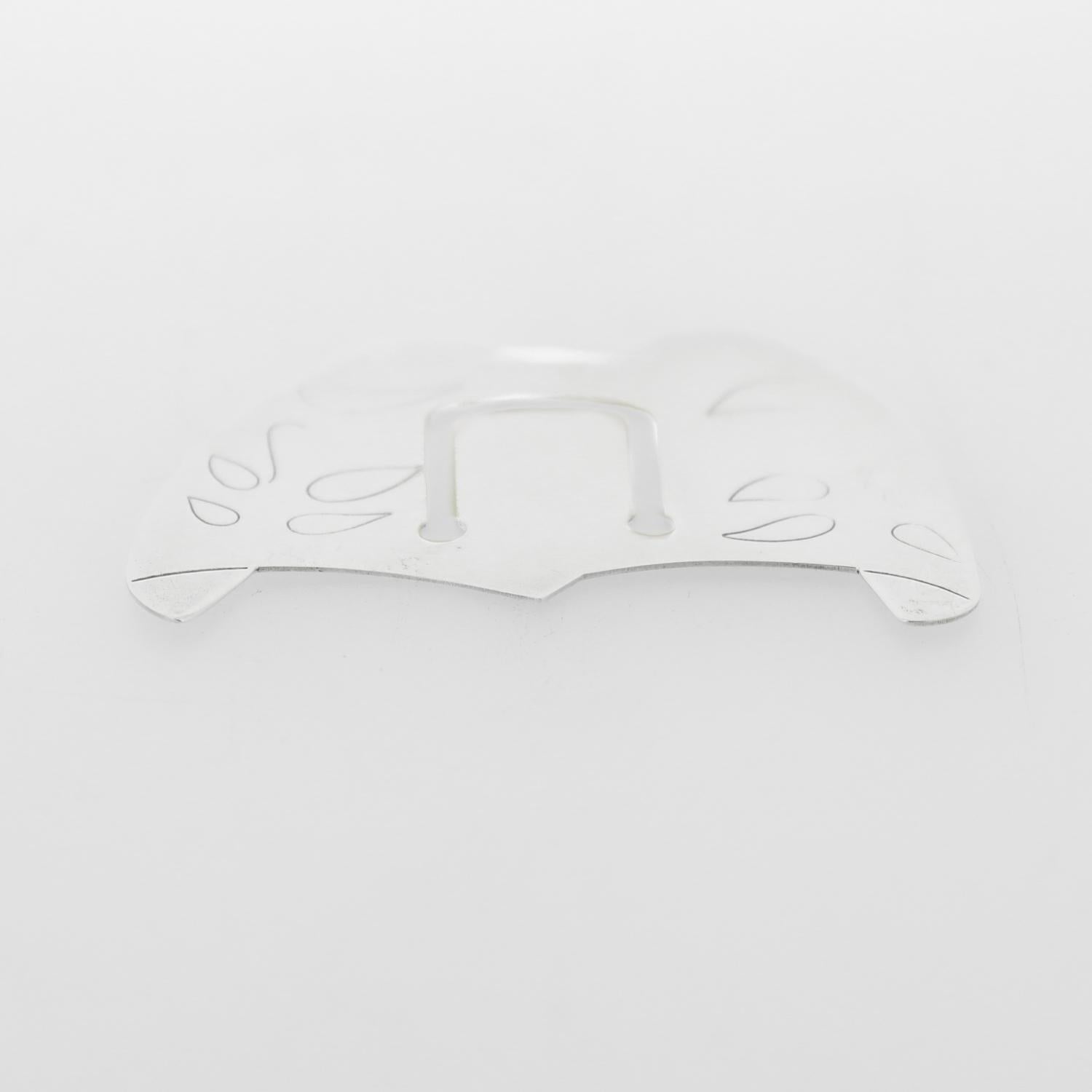 Vintage Tiffany & Co. Sterling Silver Comedy & Tragedy Mask Bookmark / Paperclip For Sale 1