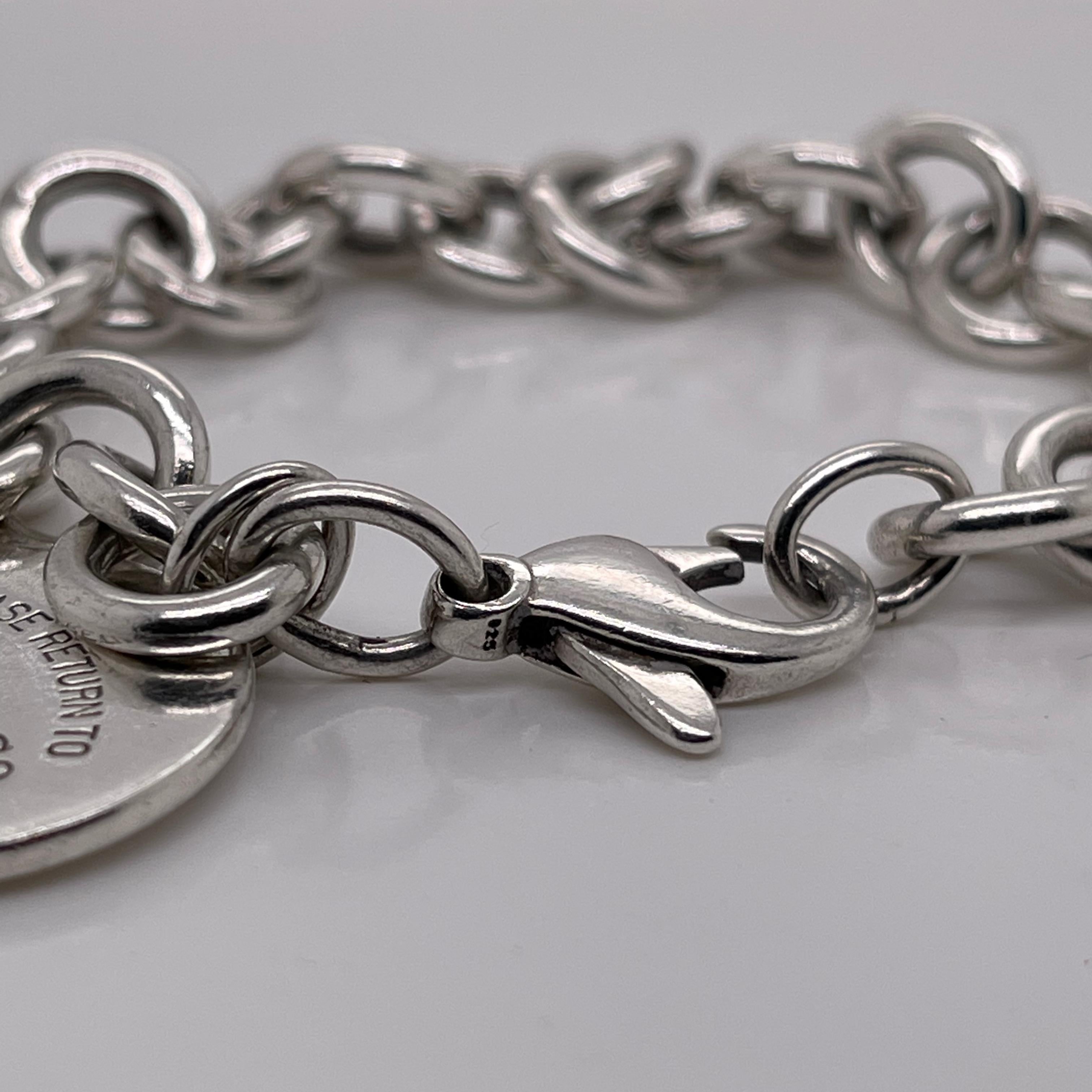 Tuscany Silver Bracciale Donna In Argento Sterling 925 – Catena Curb Rotonda 19 Cm – Ipoallergenico, Confezione Regalo