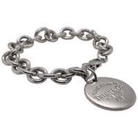 Tiffany and Co. Sterling Silver Dog Chain Link Bracelet and Heart ...