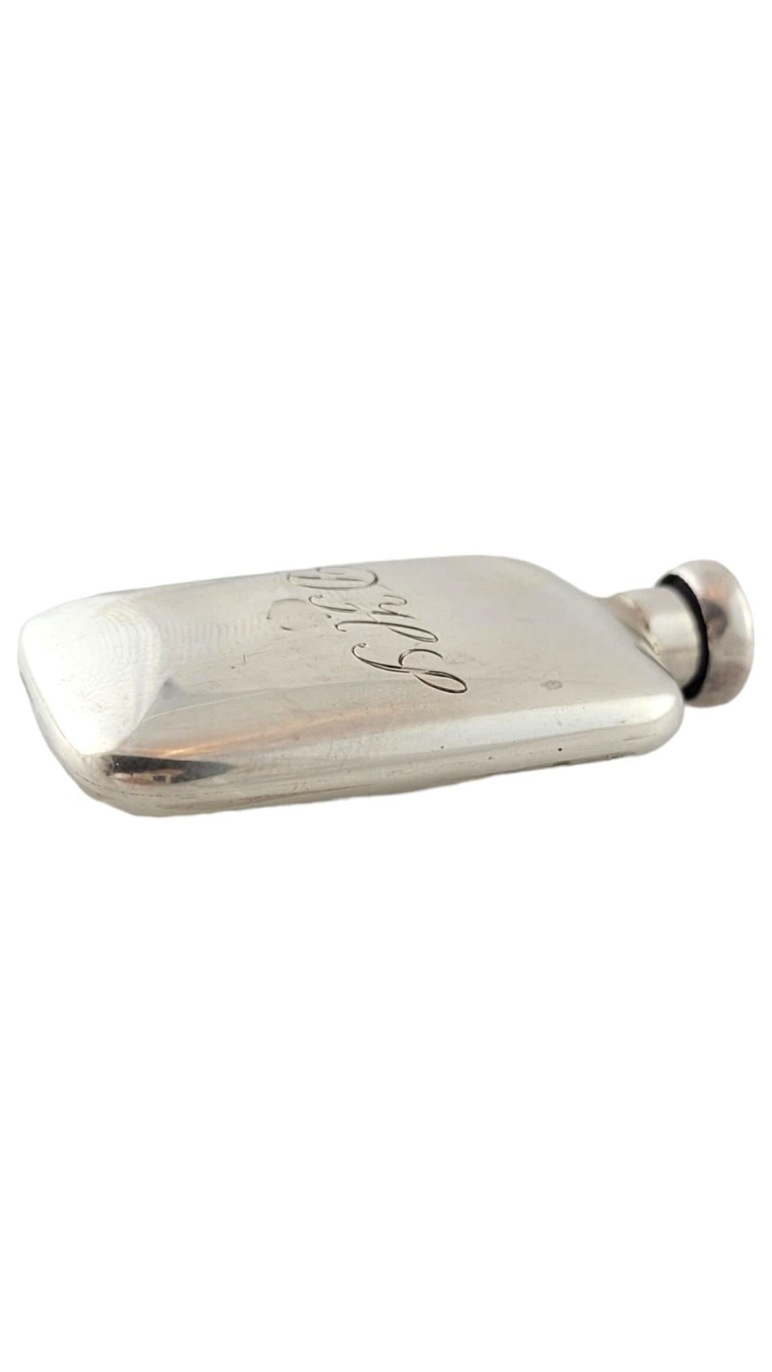Vintage Tiffany & Co. Sterling Silver Engraved Perfume Flask #17411 In Good Condition For Sale In Washington Depot, CT