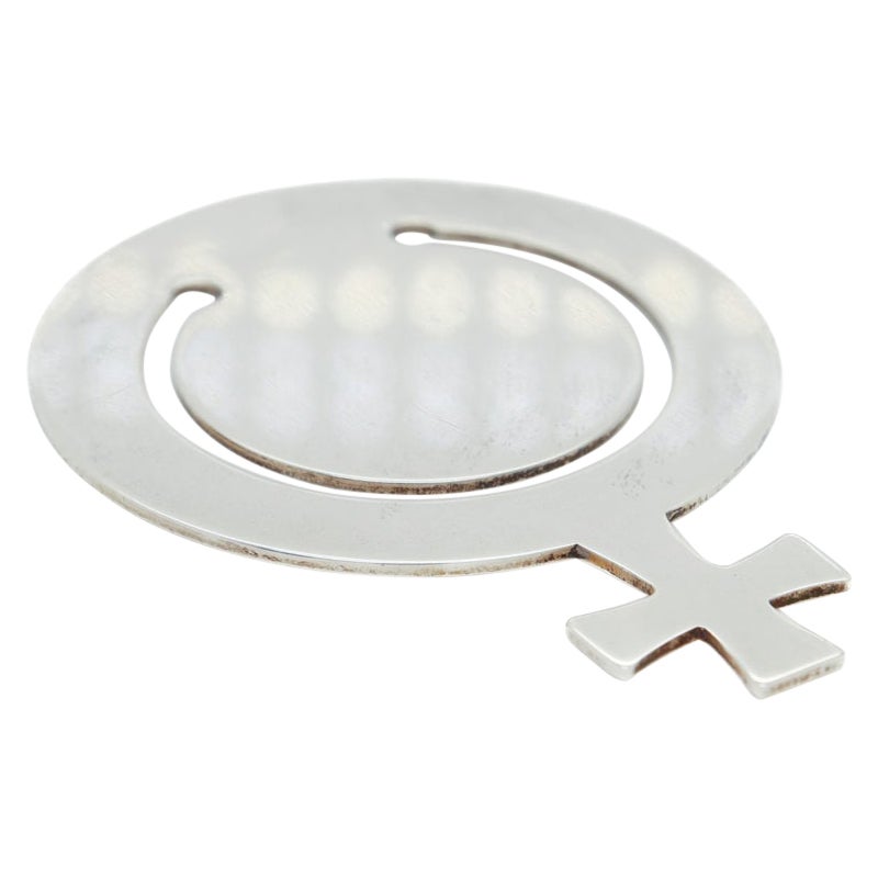 Weinlese Tiffany & Co. Sterlingsilber Weibliche Venus-Symbol-Tablett, Sterlingsilber im Angebot