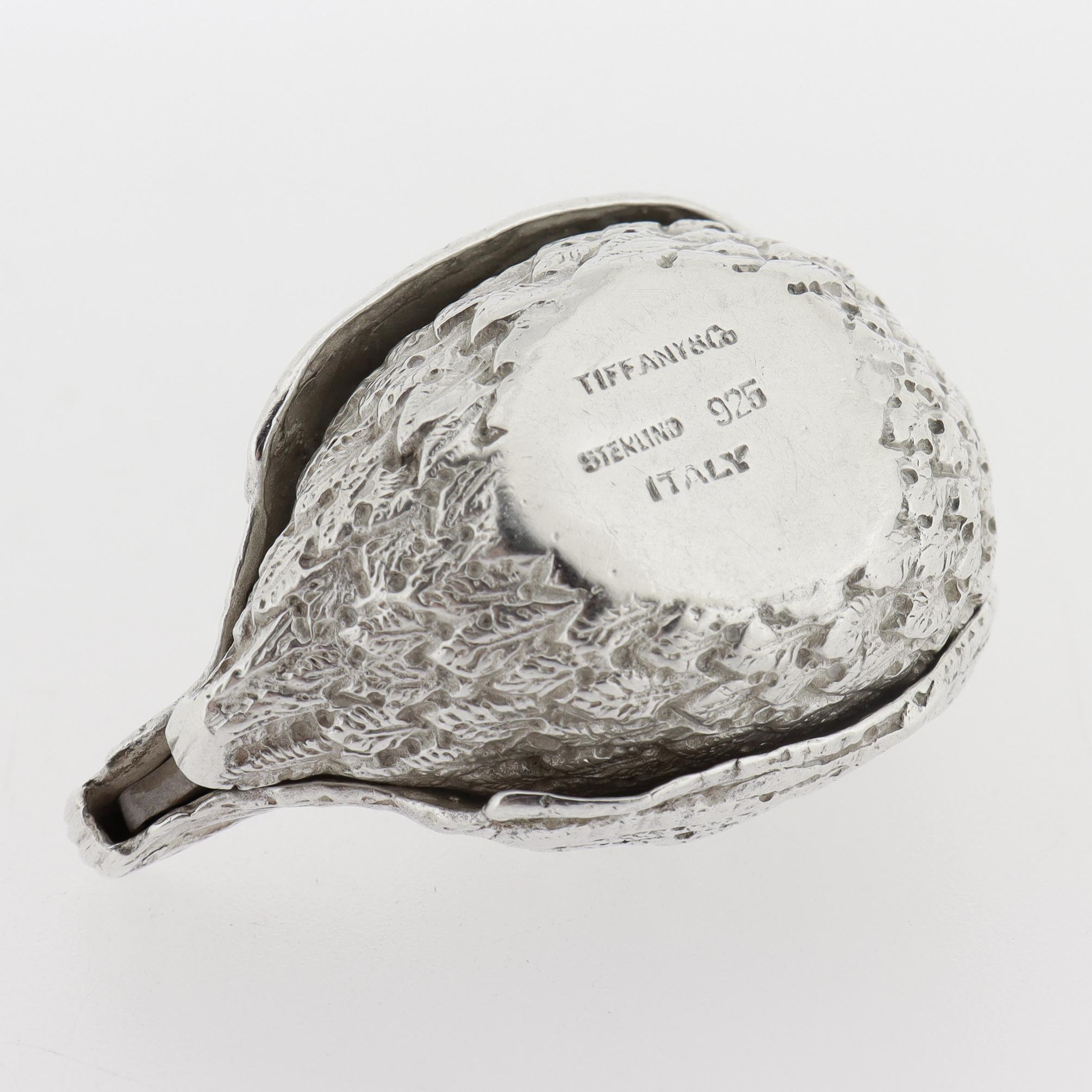 Tiffany & Co. d'epoca. Scatola con cerniera in argento sterling raffigurante una gallina o un pollo in vendita 6
