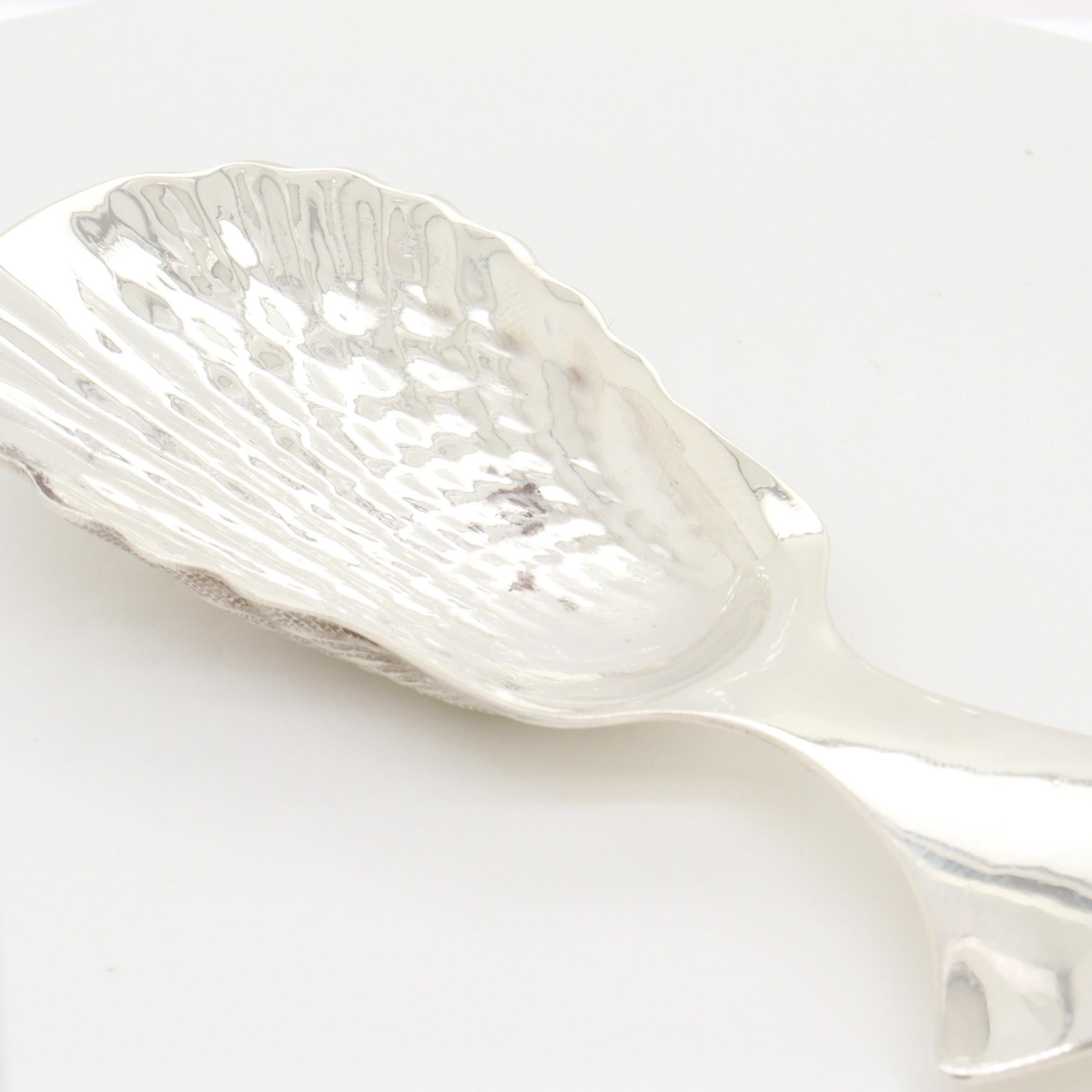 Vintage Tiffany & Co. Sterling Silver Figural Shell Tea Caddy Spoon For Sale 9