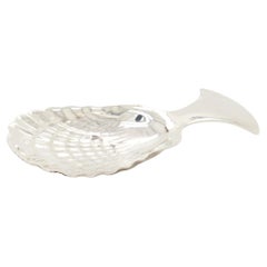 Vintage Tiffany & Co. Sterling Silver Figural Shell Tea Caddy Spoon