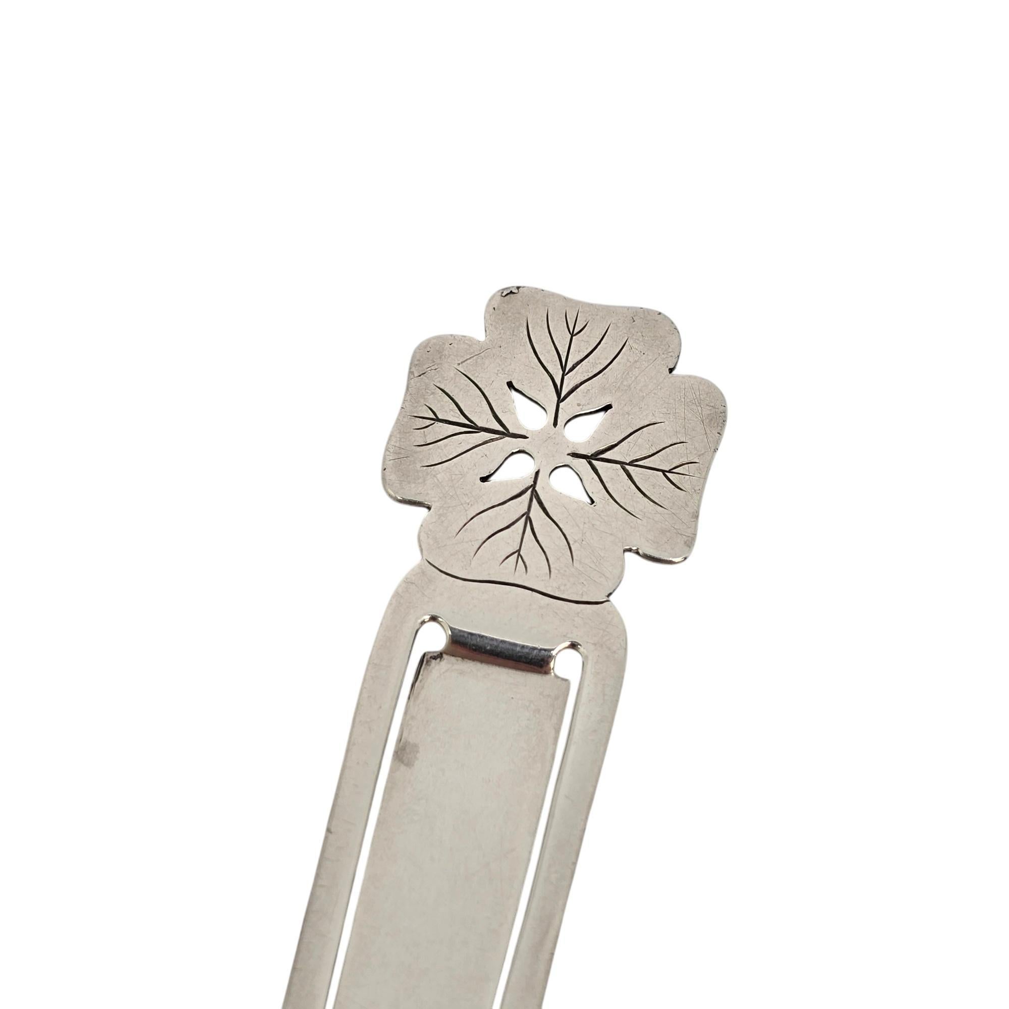 Women's or Men's Vintage Tiffany & Co Sterling Silver Flower Bookmark #20373