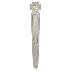 Vintage Tiffany & Co Sterling Silver Flower Bookmark #20373