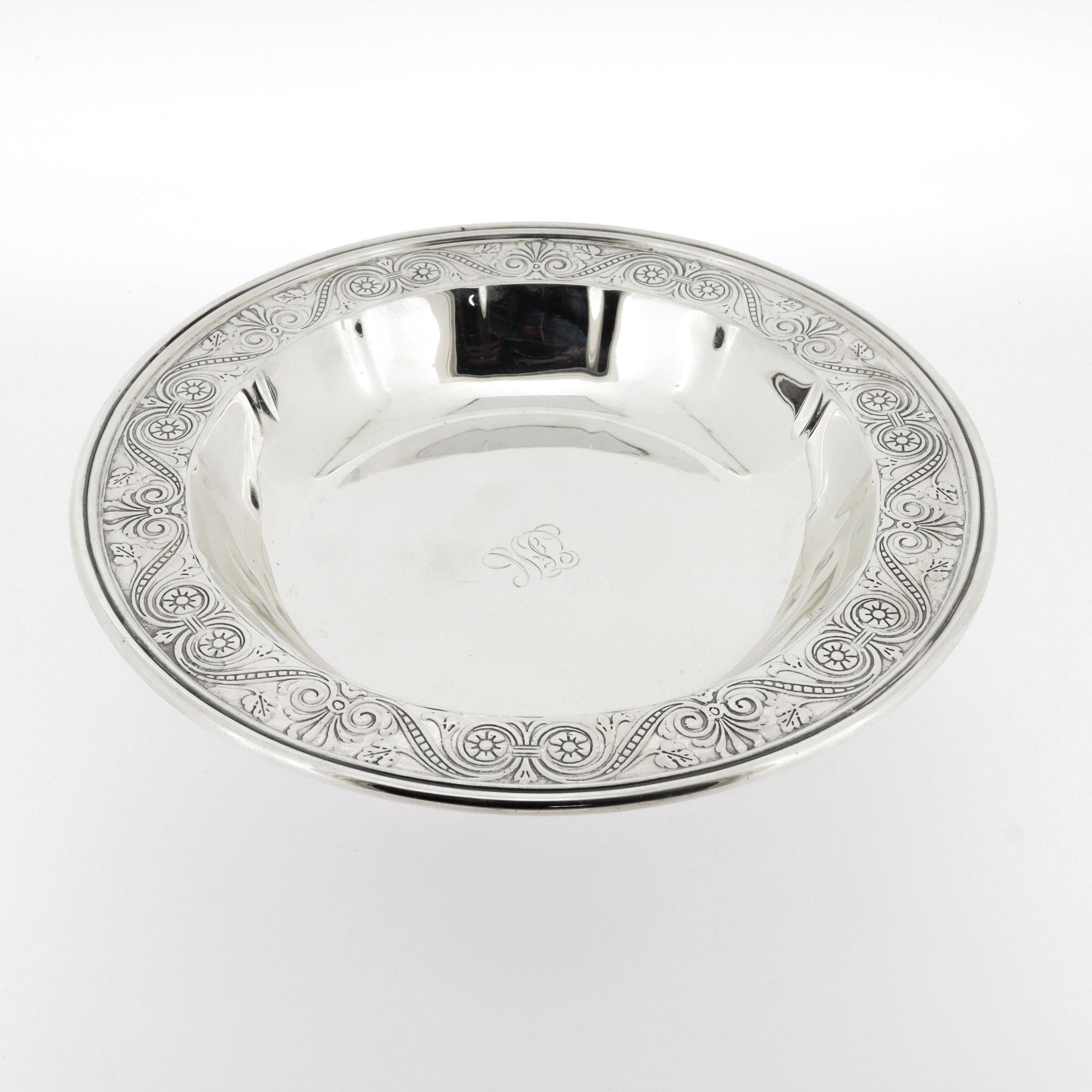 Unknown Vintage Tiffany & Co. Sterling Silver Footed Dish or Bowl For Sale