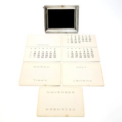 Vintage Tiffany & Co Sterling Silver Frame Perpetual Calendar