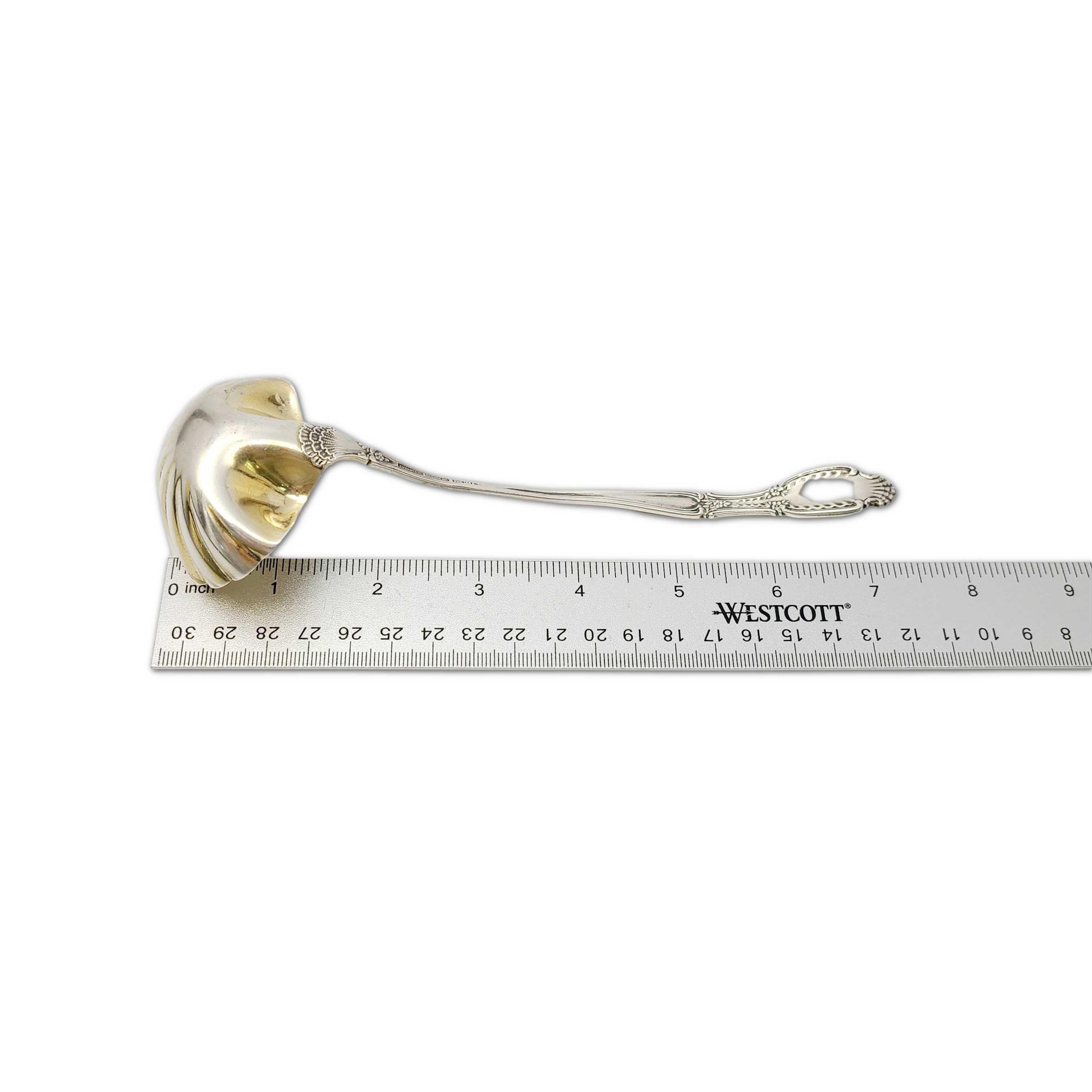 Vintage Tiffany & Co. Sterling Silver Gold Wash Bowl Richelieu Cream Ladle 7