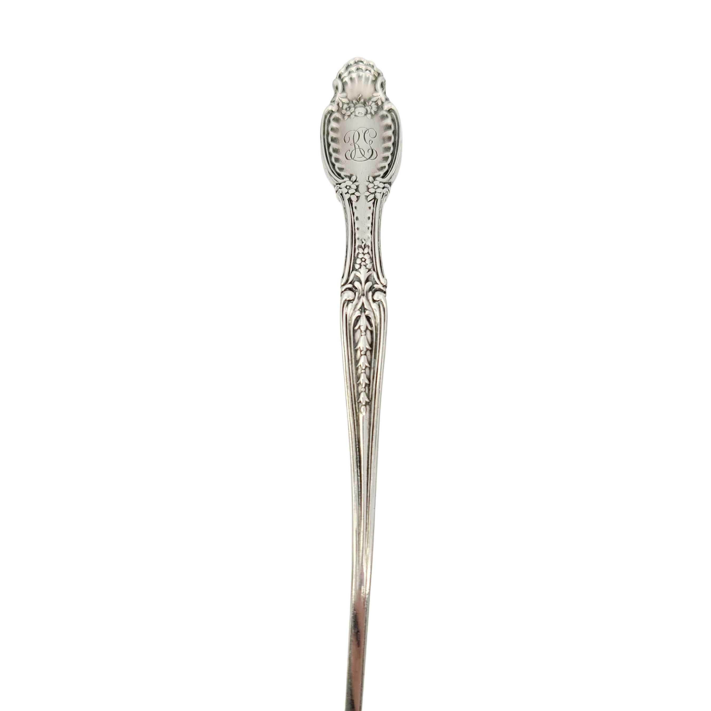 Late 19th Century Vintage Tiffany & Co. Sterling Silver Gold Wash Bowl Richelieu Cream Ladle