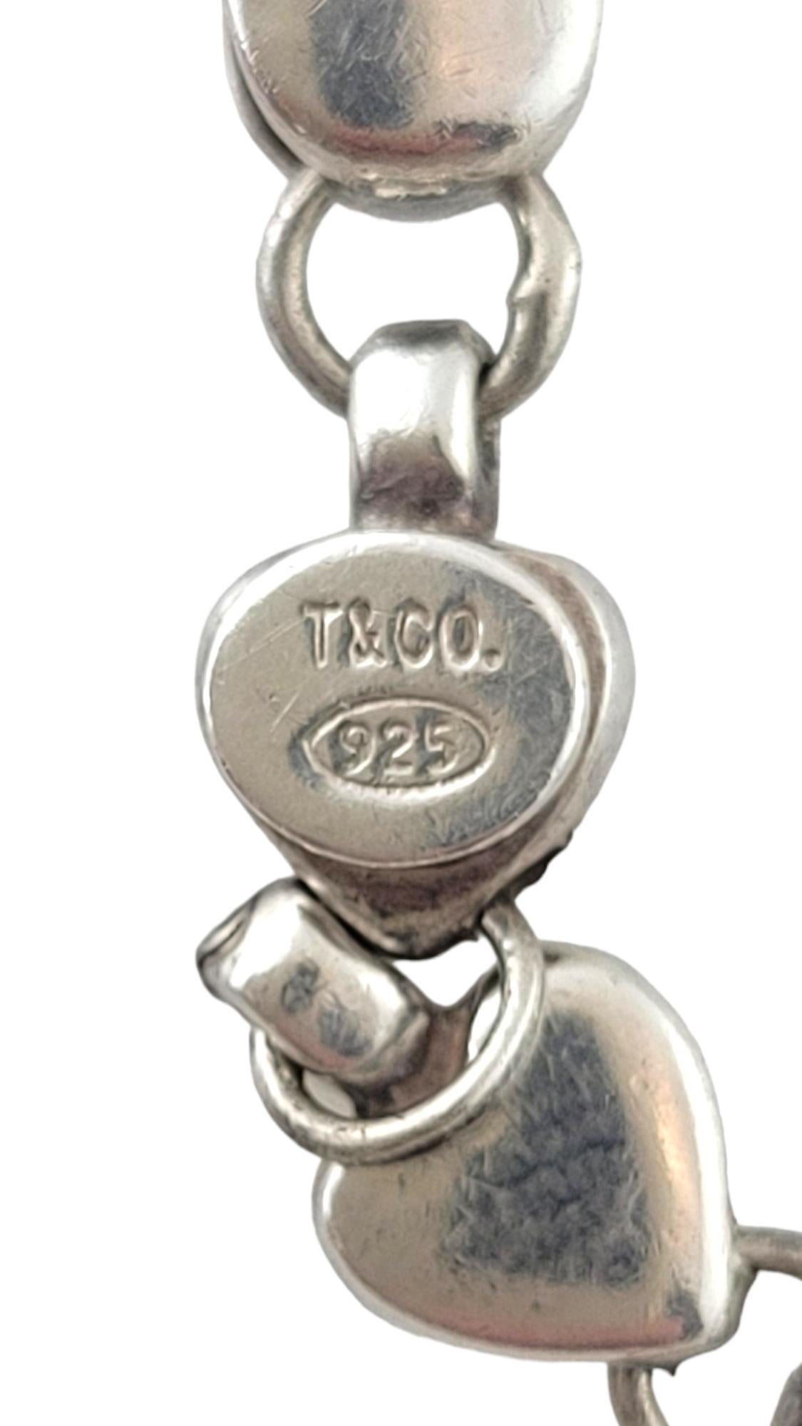Women's Vintage Tiffany & Co. Sterling Silver Heart Chain Bracelet #17392