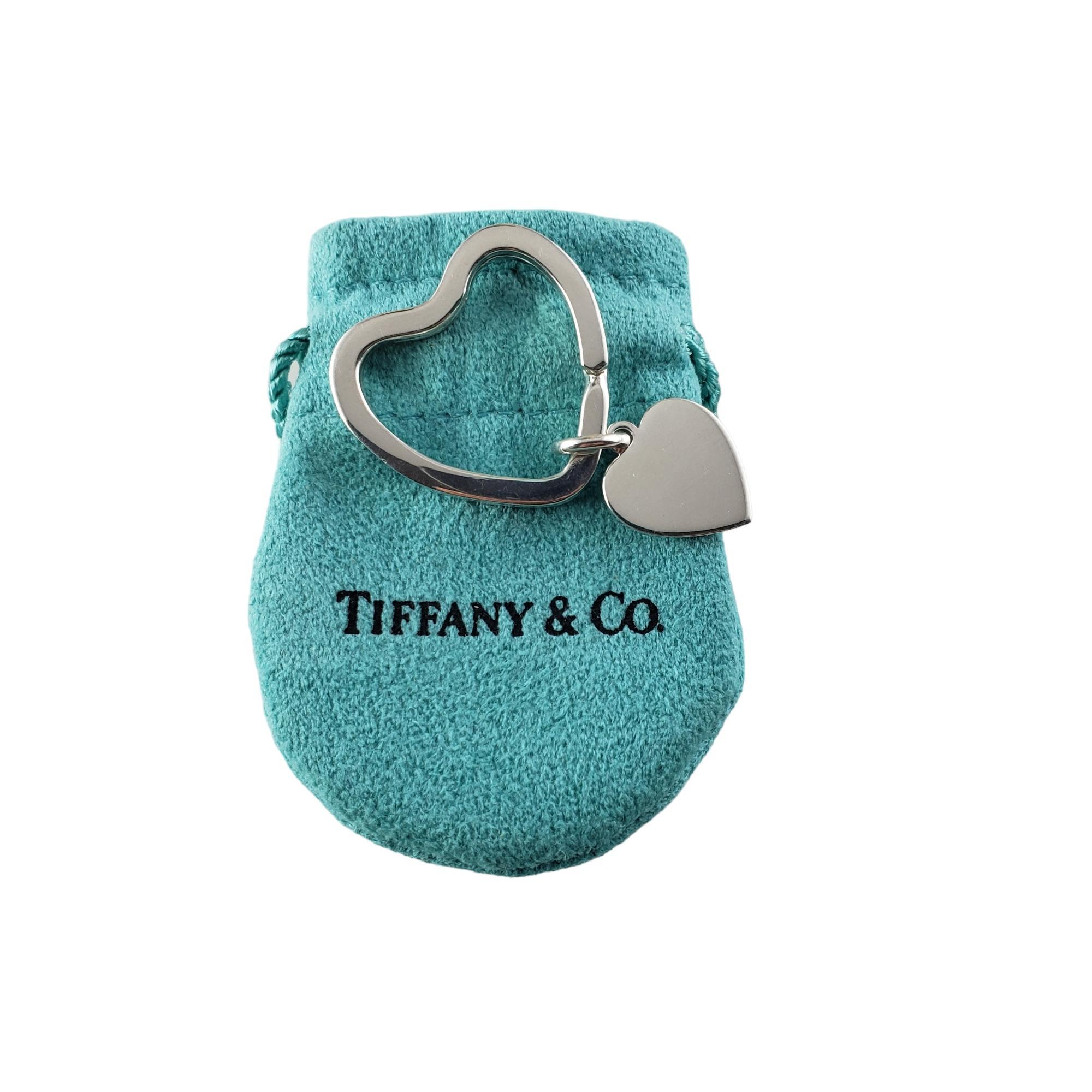 Vintage Tiffany & Co. Sterling Silver Heart Key Ring #15400 1