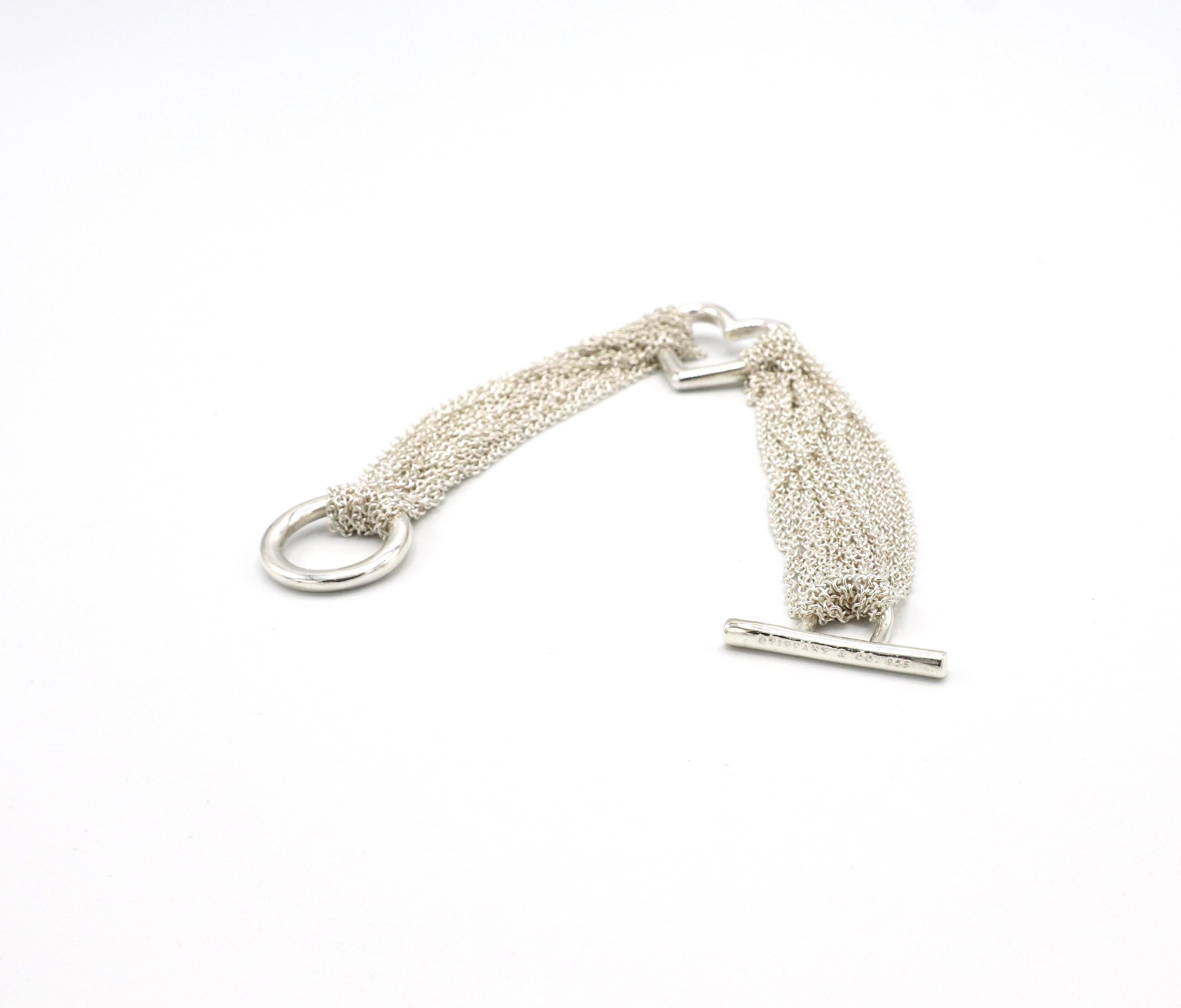tiffany mesh heart bracelet