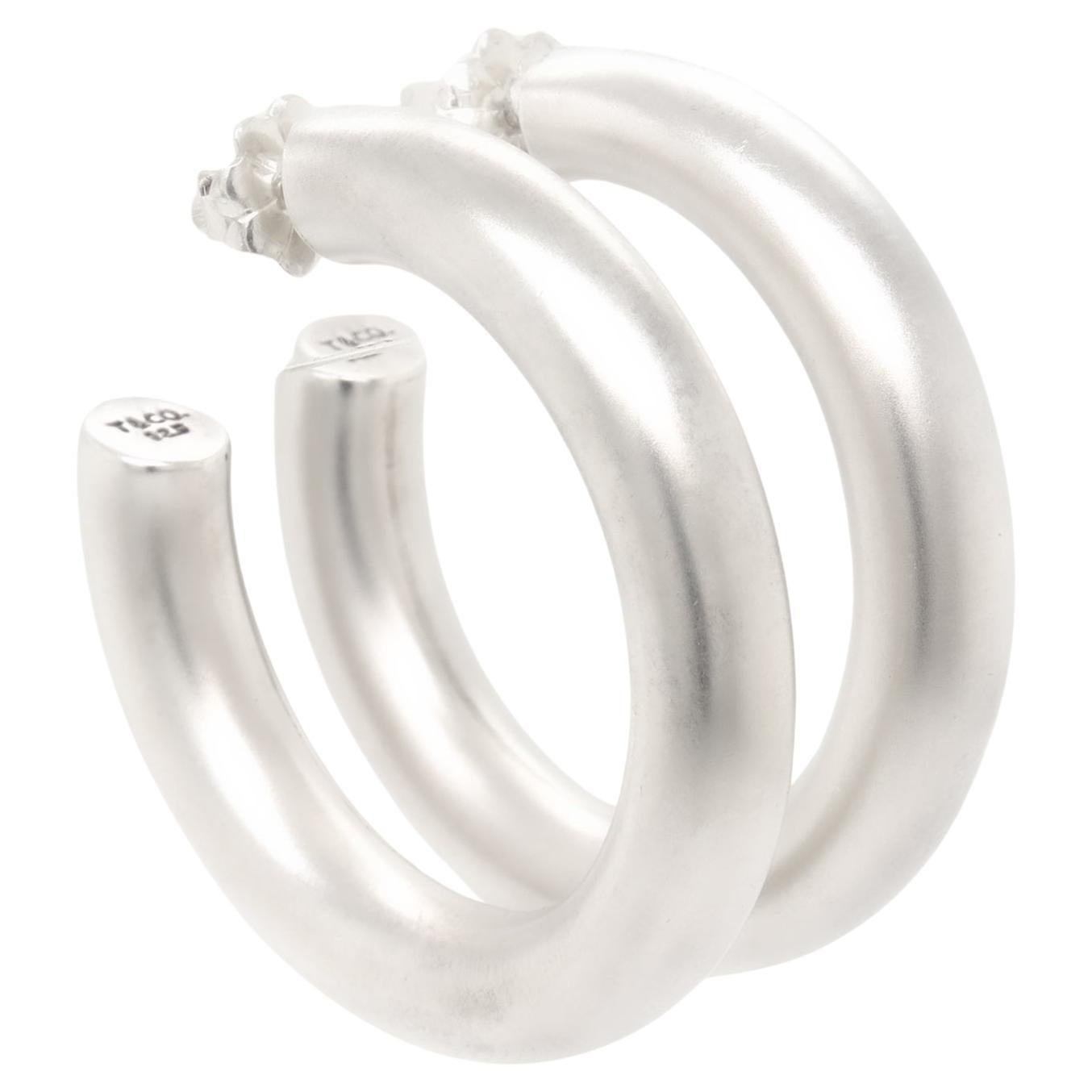 Vintage Tiffany & Co. Sterling Silver Hoop Earrings