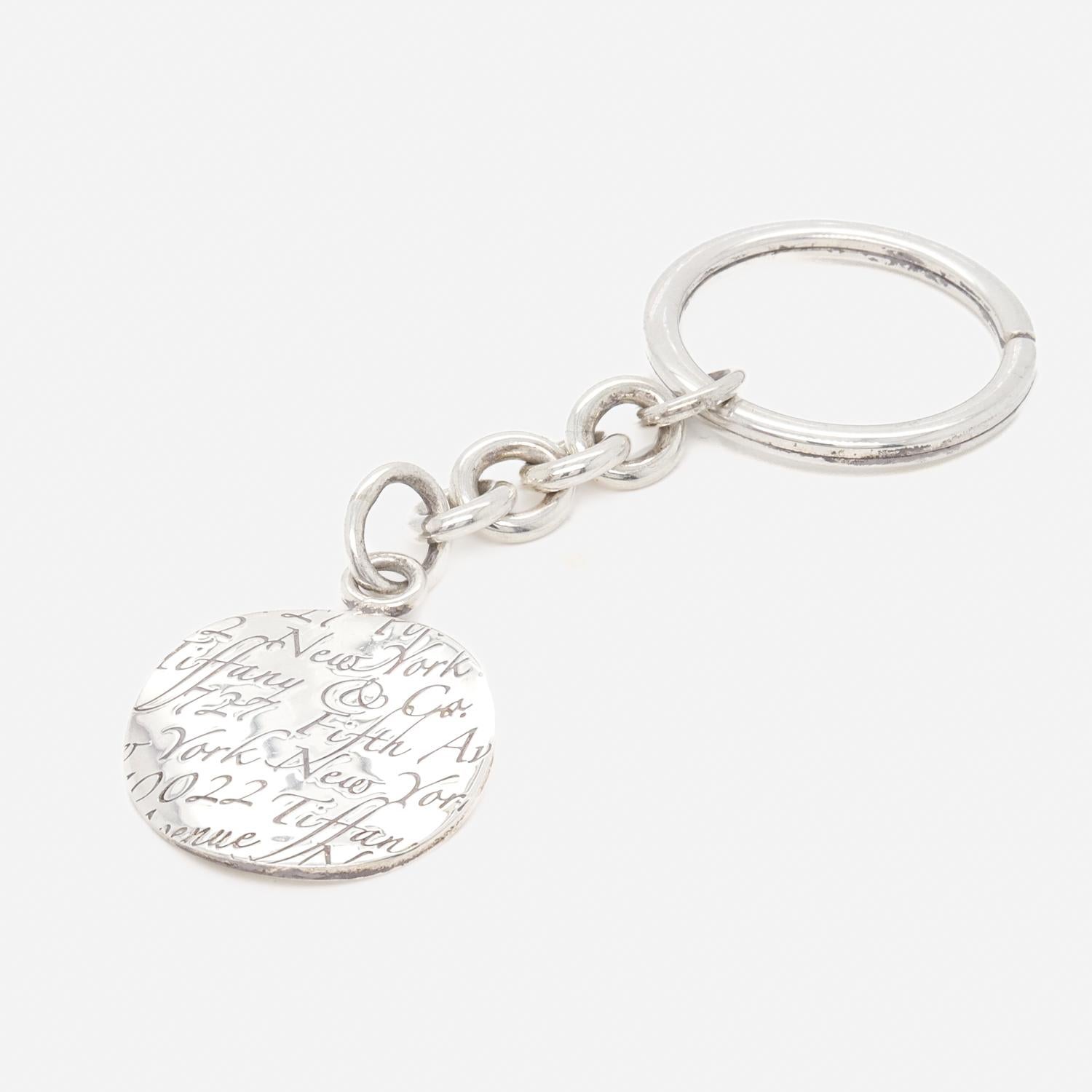 da uomo o donna Vintage Tiffany & Co. Portachiavi in argento sterling con Charm curvo in vendita