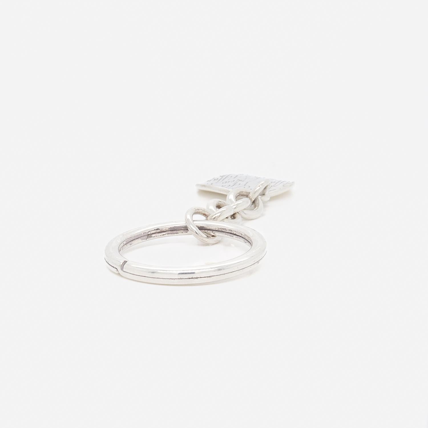 Vintage Tiffany & Co. Portachiavi in argento sterling con Charm curvo in vendita 2