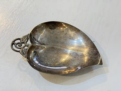 Tiffany & Co. Sterling Silver Leaf Bowl, Mid-20th Century, 6" Long