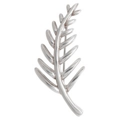 Vintage Tiffany & Co. Sterling Silver Leaf Brooch or Pin