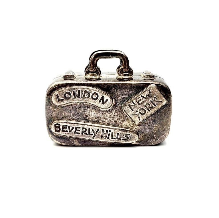 Vintage Tiffany Co. Sterling Silver Egg Shape Pill Box (FREE SHIPPING)  #7260