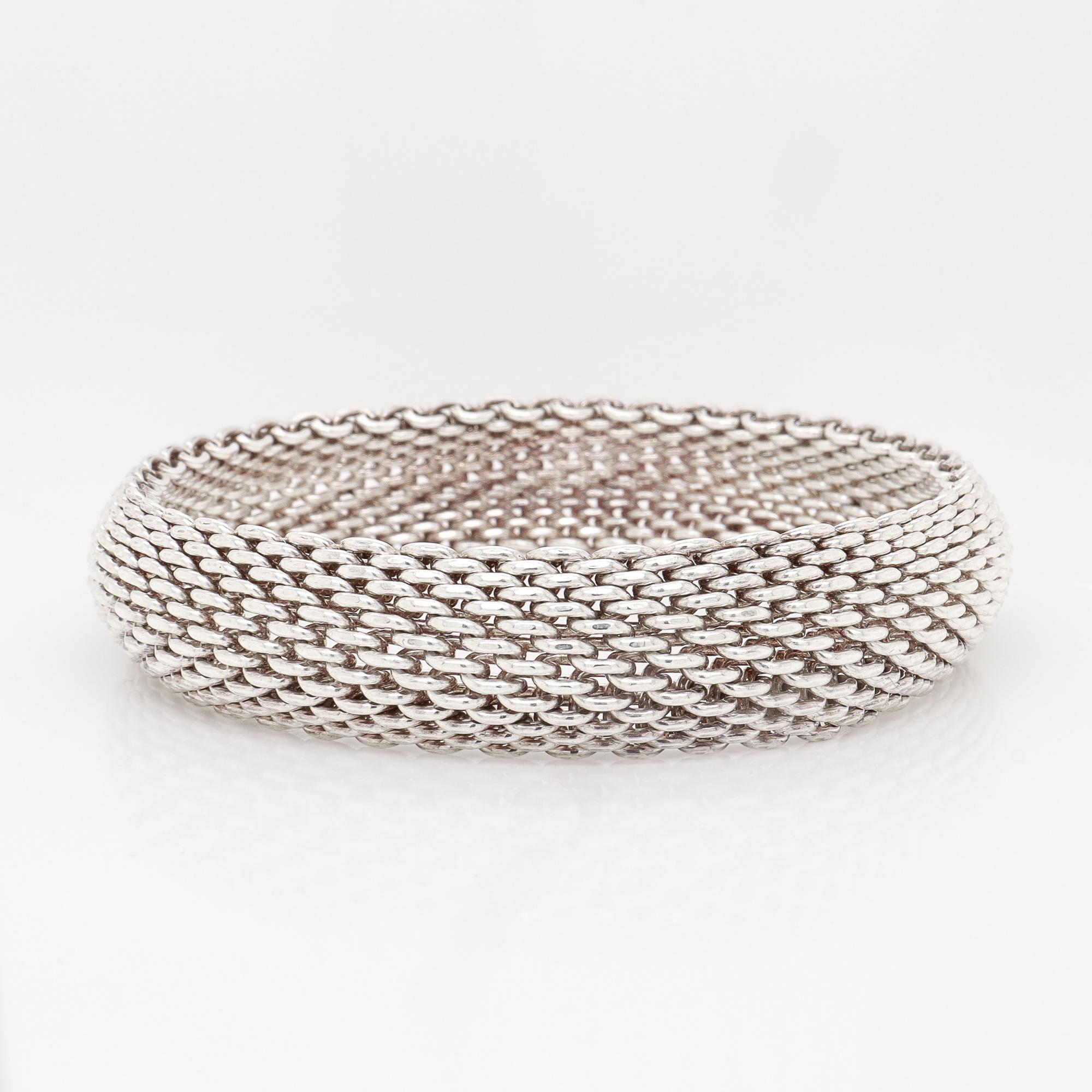 Tiffany & Co. d'epoca. Bracciale a maglie medie Somerset in argento sterling in vendita 5