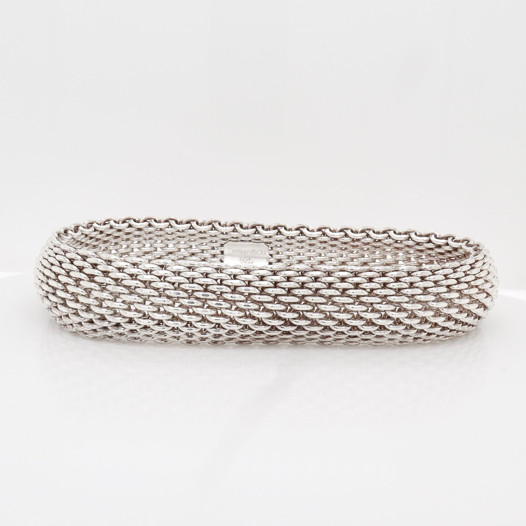 Tiffany & Co. d'epoca. Bracciale a maglie medie Somerset in argento sterling in vendita 6
