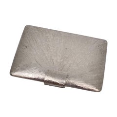 Vintage Tiffany & Co Sterling Silver Mirror Powder Compact w/Box Pouch #18120