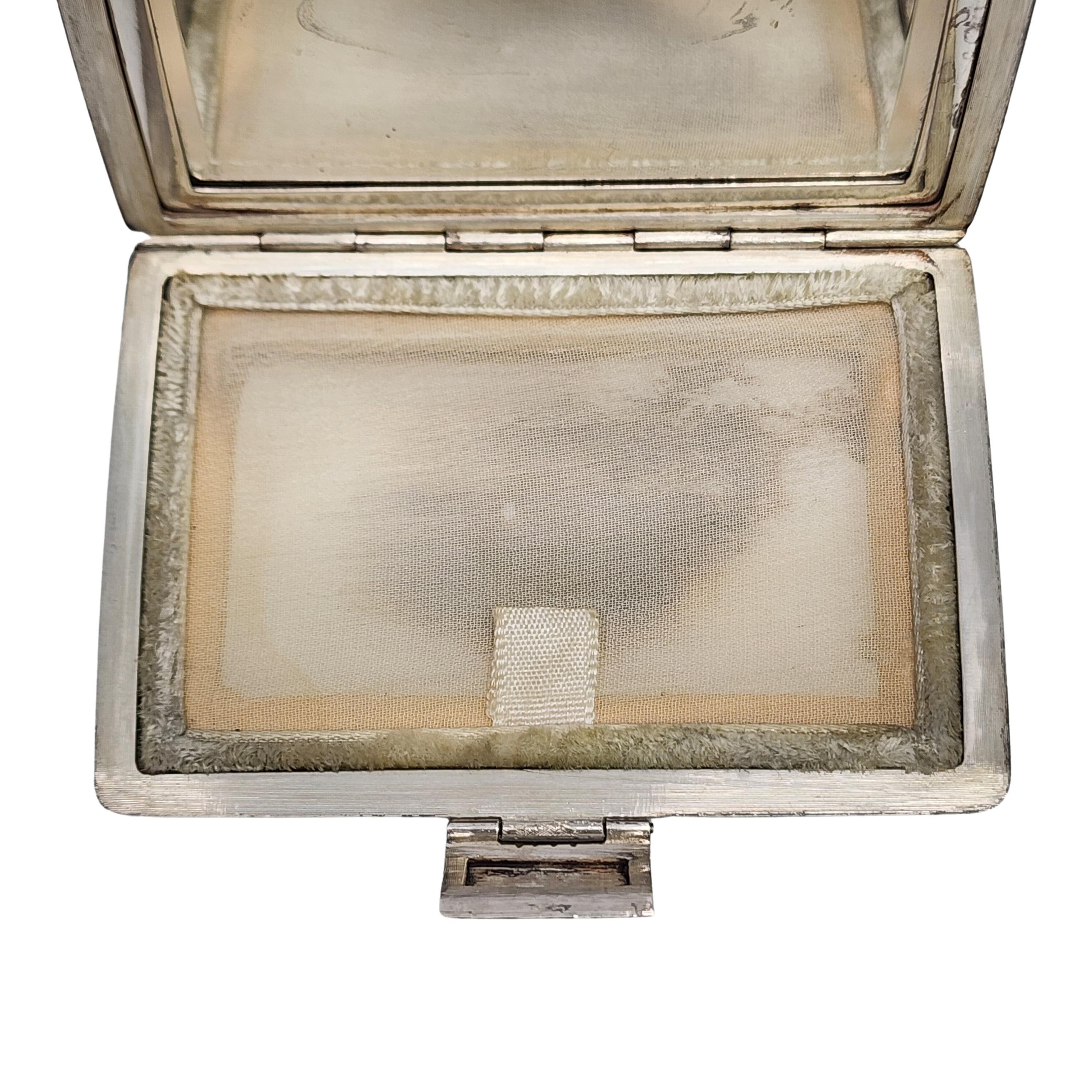 Vintage Tiffany & Co Sterling Silver Mirror Powder Compact w/Box Pouch #18120 In Good Condition In Washington Depot, CT