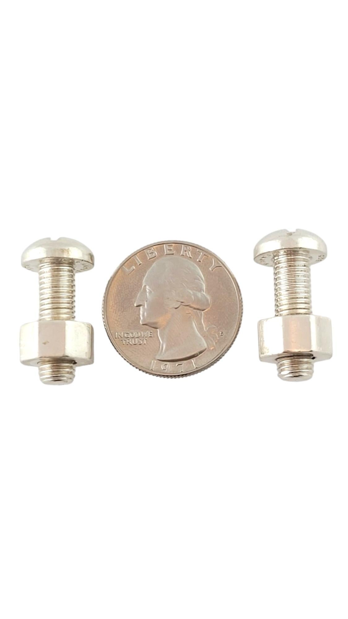 Vintage Tiffany & Co. Sterling Silver Nut & Bolt Cufflinks #17415 3