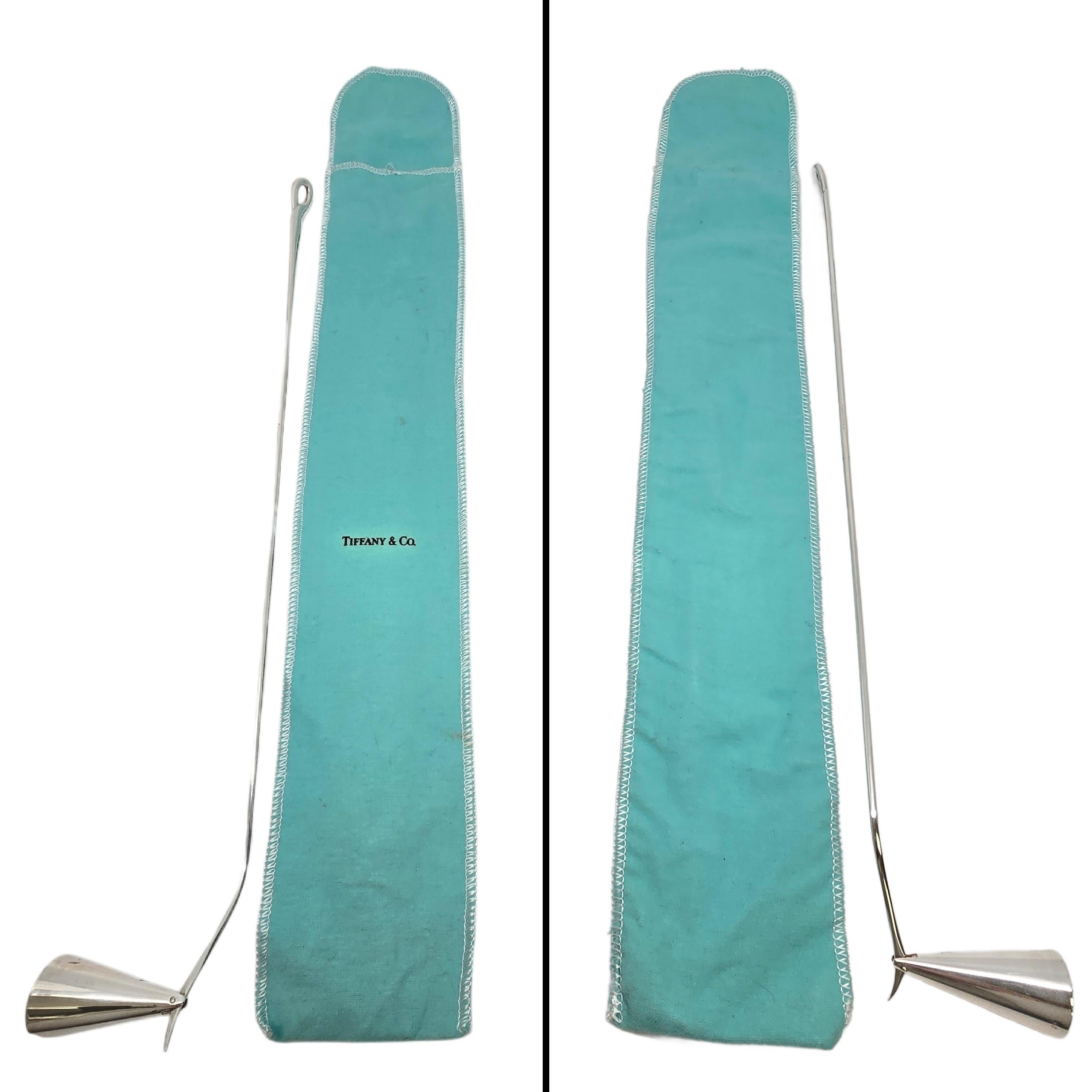 Vintage Tiffany & Co Sterling Silver Peretti Padova Candle Snuffer w/Pouch 20378 For Sale 6