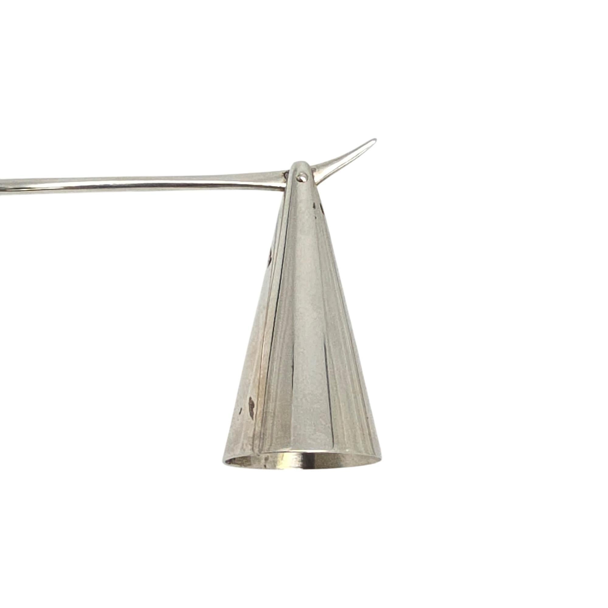Vintage Tiffany & Co Sterling Silver Peretti Padova Candle Snuffer w/Pouch 20378 For Sale 3