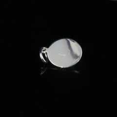 Vintage Tiffany & Co Sterling Silver Round Disc Initial C Pendant Charm 925 4.1g