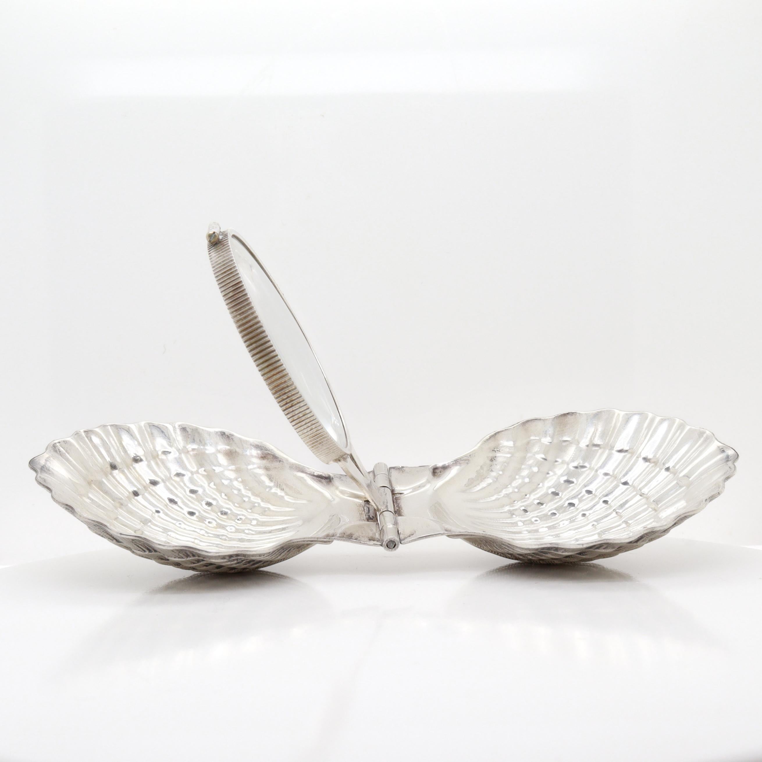 Weinlese Tiffany & Co. Sterling Silber Muschel Vergrößerungsglas im Angebot 11