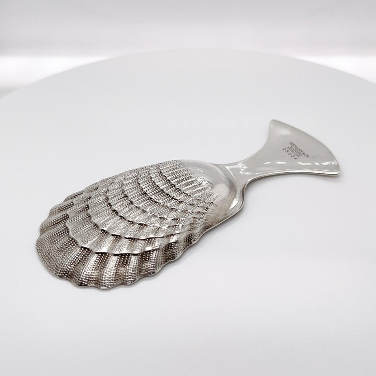Vintage Tiffany And Co Sterling Silver Shell Shaped Tea Caddy Spoon For Sale At 1stdibs