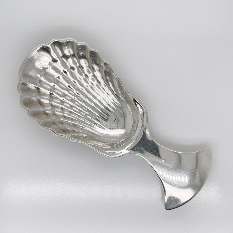 Vintage Tiffany And Co Sterling Silver Shell Shaped Tea Caddy Spoon For Sale At 1stdibs