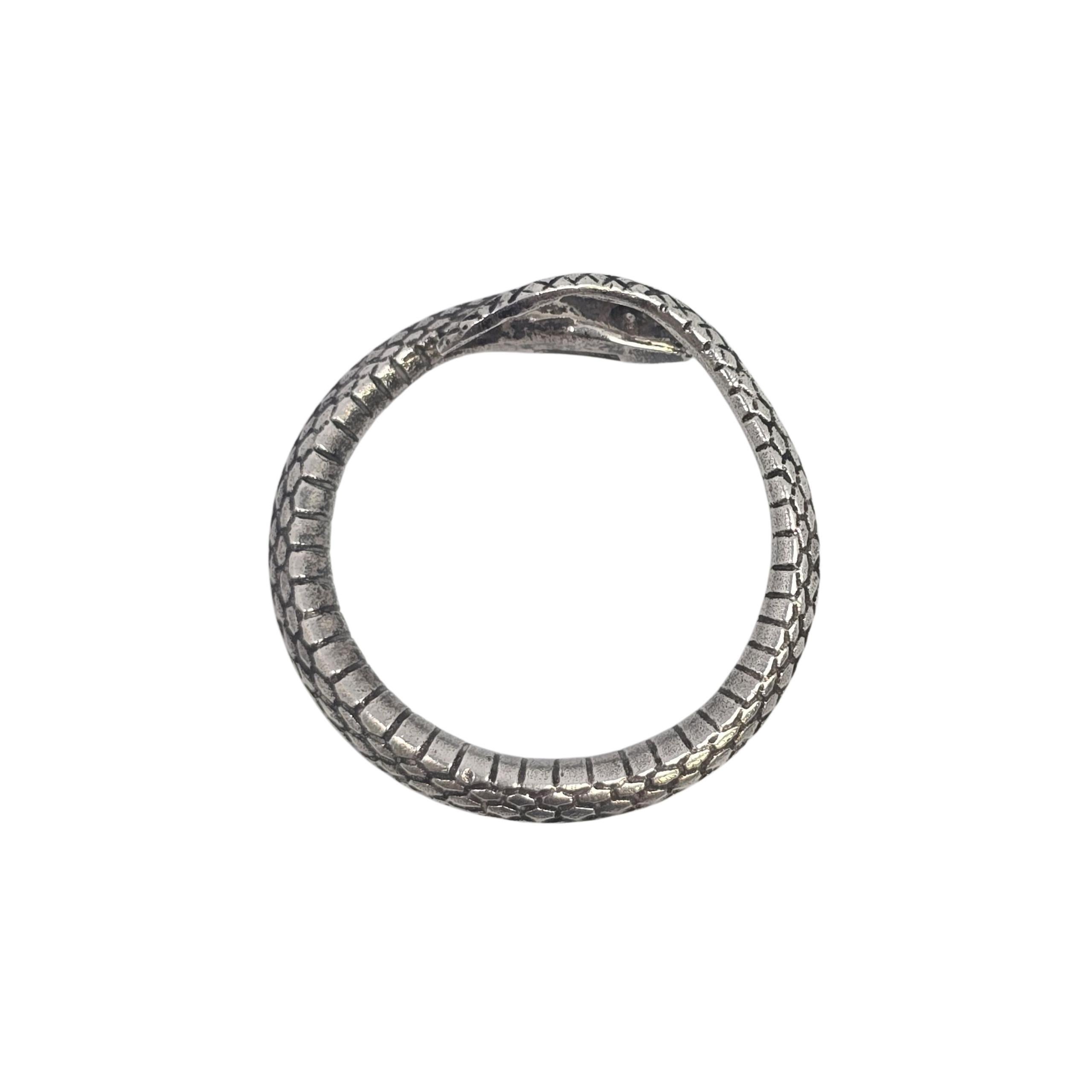 Vintage Tiffany & Co Sterling Silver Snake Key Ring #22480 en vente 3