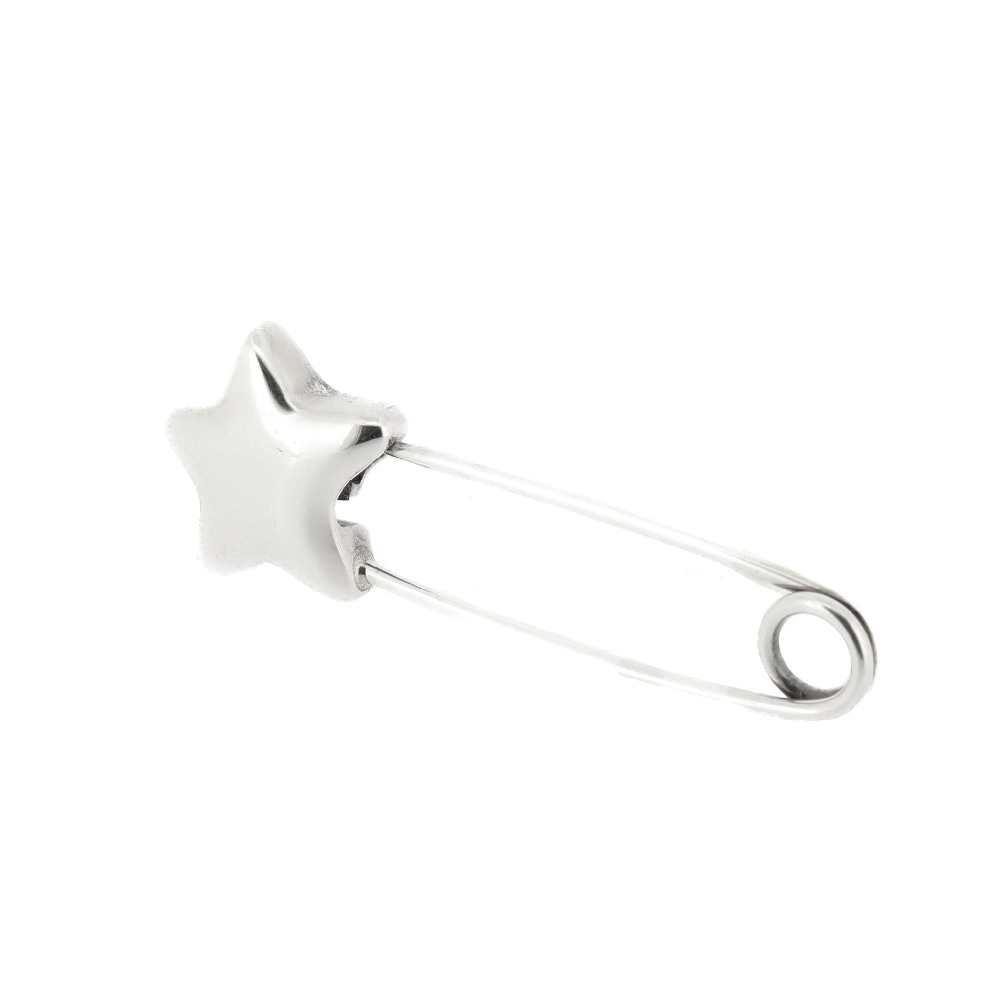 Vintage Tiffany & Co. Épingle de sûreté en argent sterling en forme d'étoile pour couches lavables Unisexe en vente