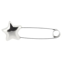 Vintage Tiffany & Co. Épingle de sûreté en argent sterling en forme d'étoile pour couches lavables
