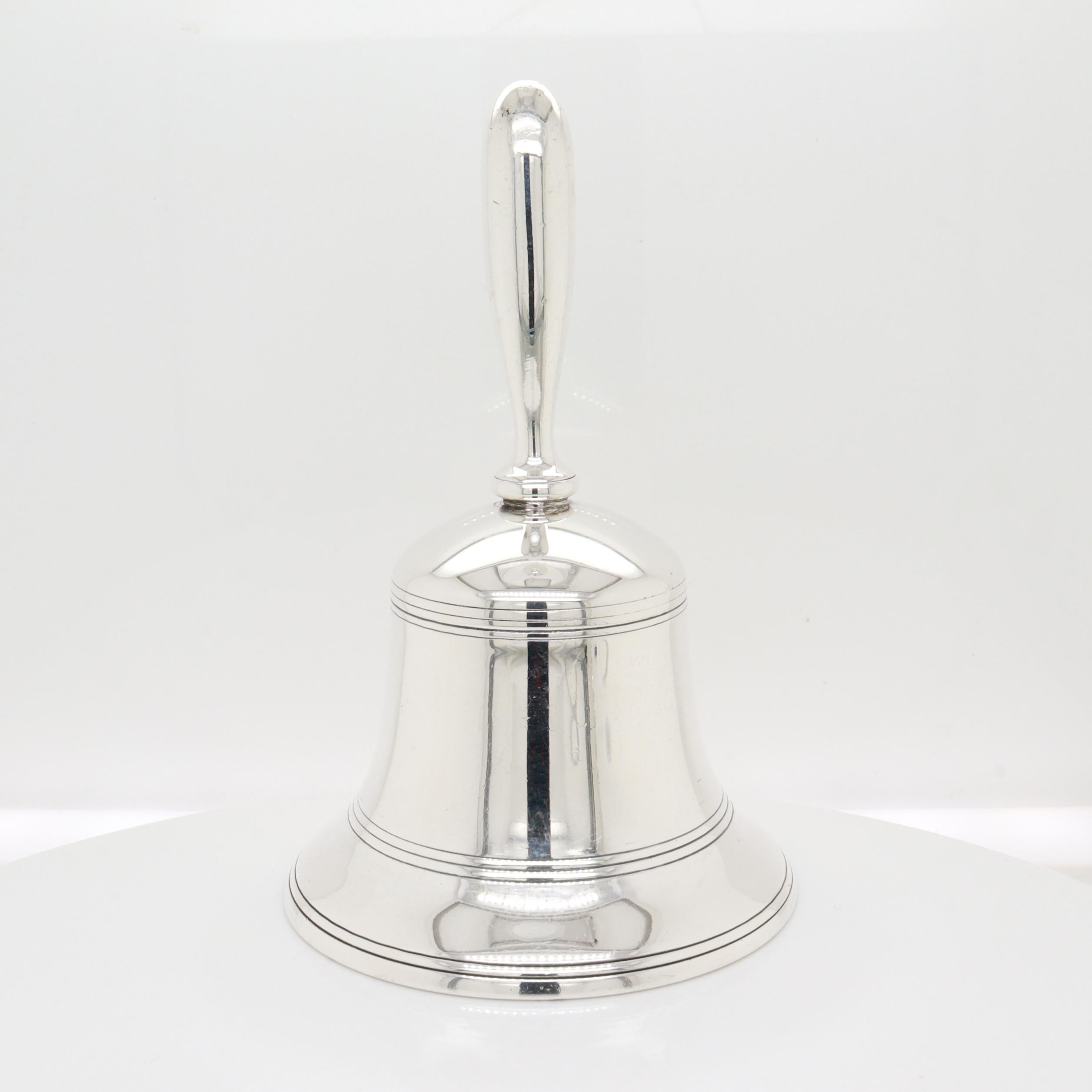 20th Century Vintage Tiffany & Co. Sterling Silver Table Bell For Sale